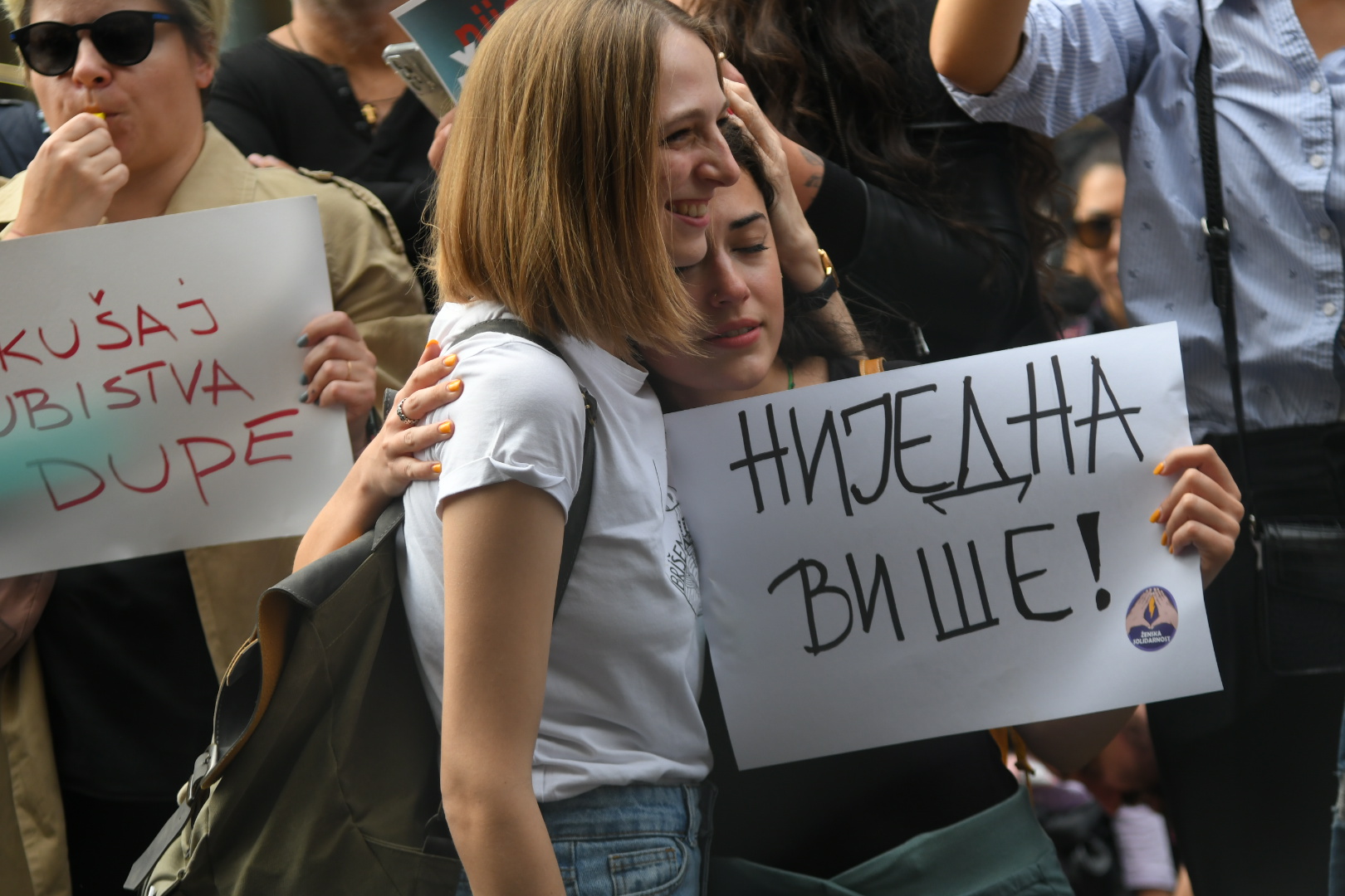 Beograd 01.10.2022. Protest žena, građana, gradjana ispred redakcije dnevnog lista, tabloida Informer Foto: Nemanja Jovanović/Nova.rs