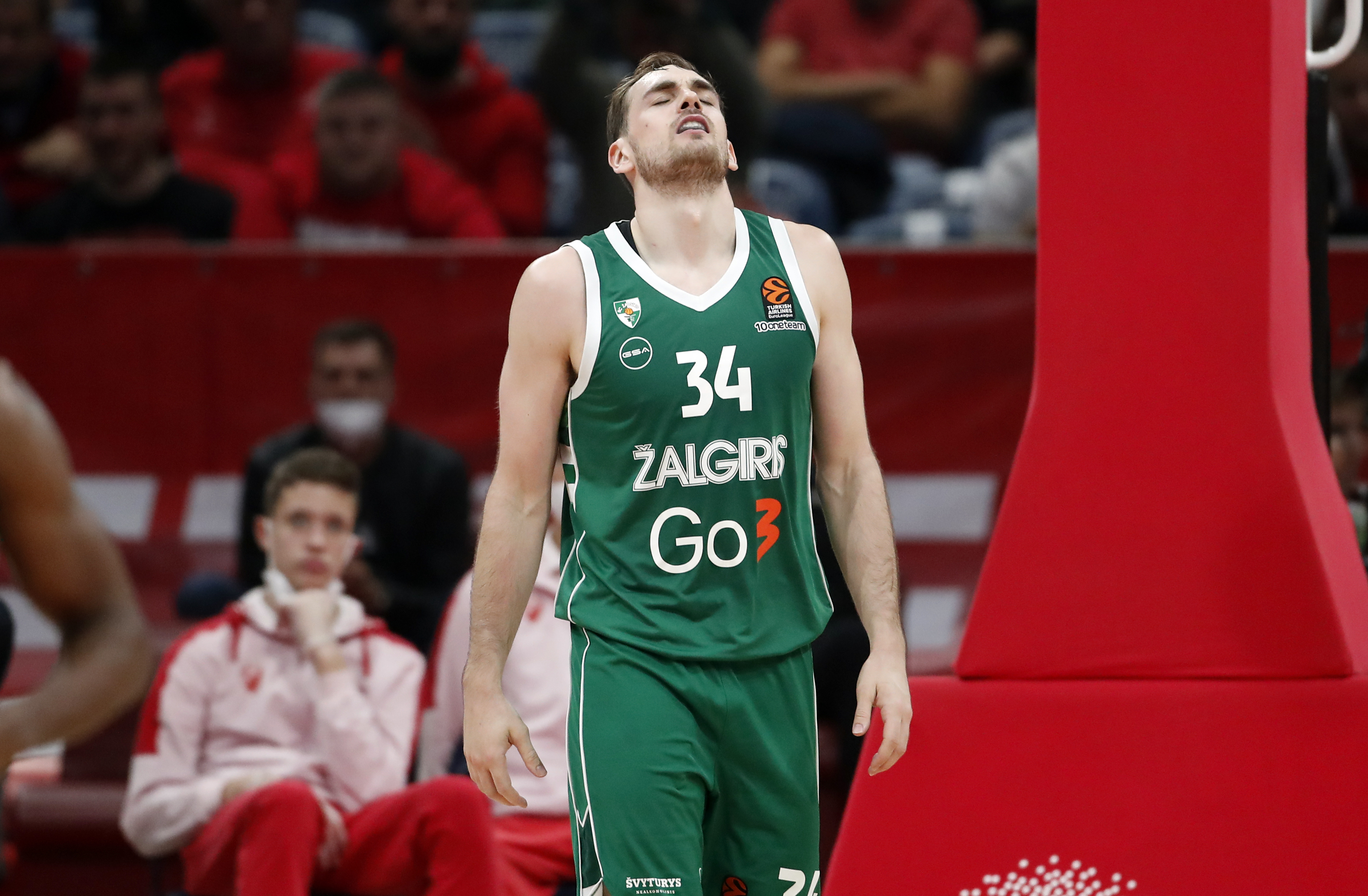 Tyler Cavanaugh Evroliga, Euroleague, Crvena Zvezda - Zalgiris 13.10.2021. Beograd, Srbija 13.10.2021.  foto: Pedja Milosavljevic/STARSPORT