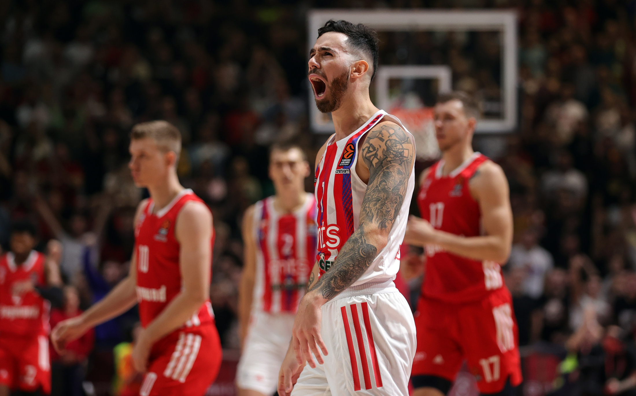 during the 2022/2023 Turkish Airlines EuroLeague Regular Season Round 5 match between Crvena Zvezda mts Belgrade and FC Bayern Munich at Aleksandar Nikolic Hall on October 29, 2022 in Belgrade, Serbia. (Photo by Srdjan Stevanovic/Starsport.rs ©)