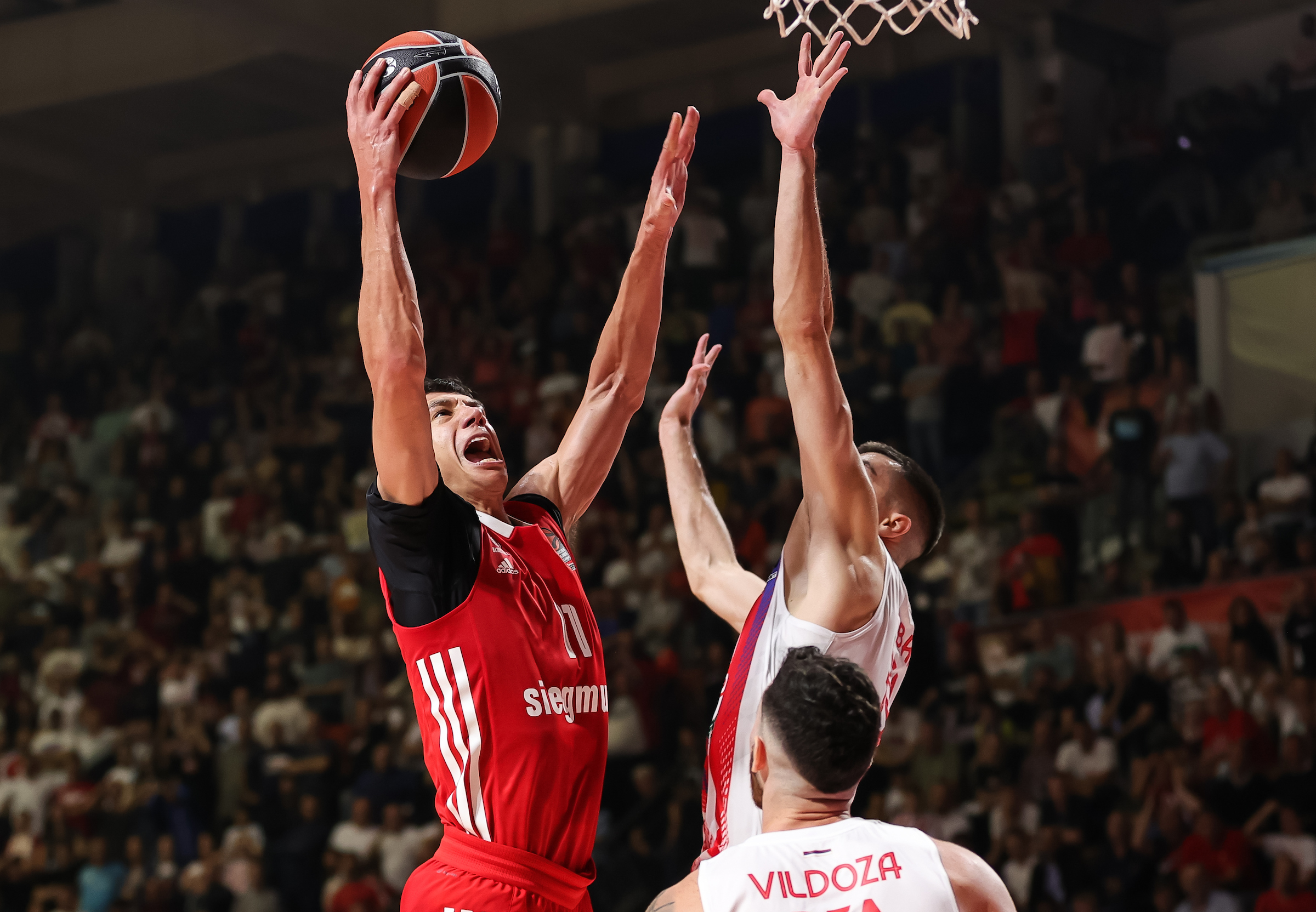 during the 2022/2023 Turkish Airlines EuroLeague Regular Season Round 5 match between Crvena Zvezda mts Belgrade and FC Bayern Munich at Aleksandar Nikolic Hall on October 29, 2022 in Belgrade, Serbia. (Photo by Srdjan Stevanovic/Starsport.rs ©)