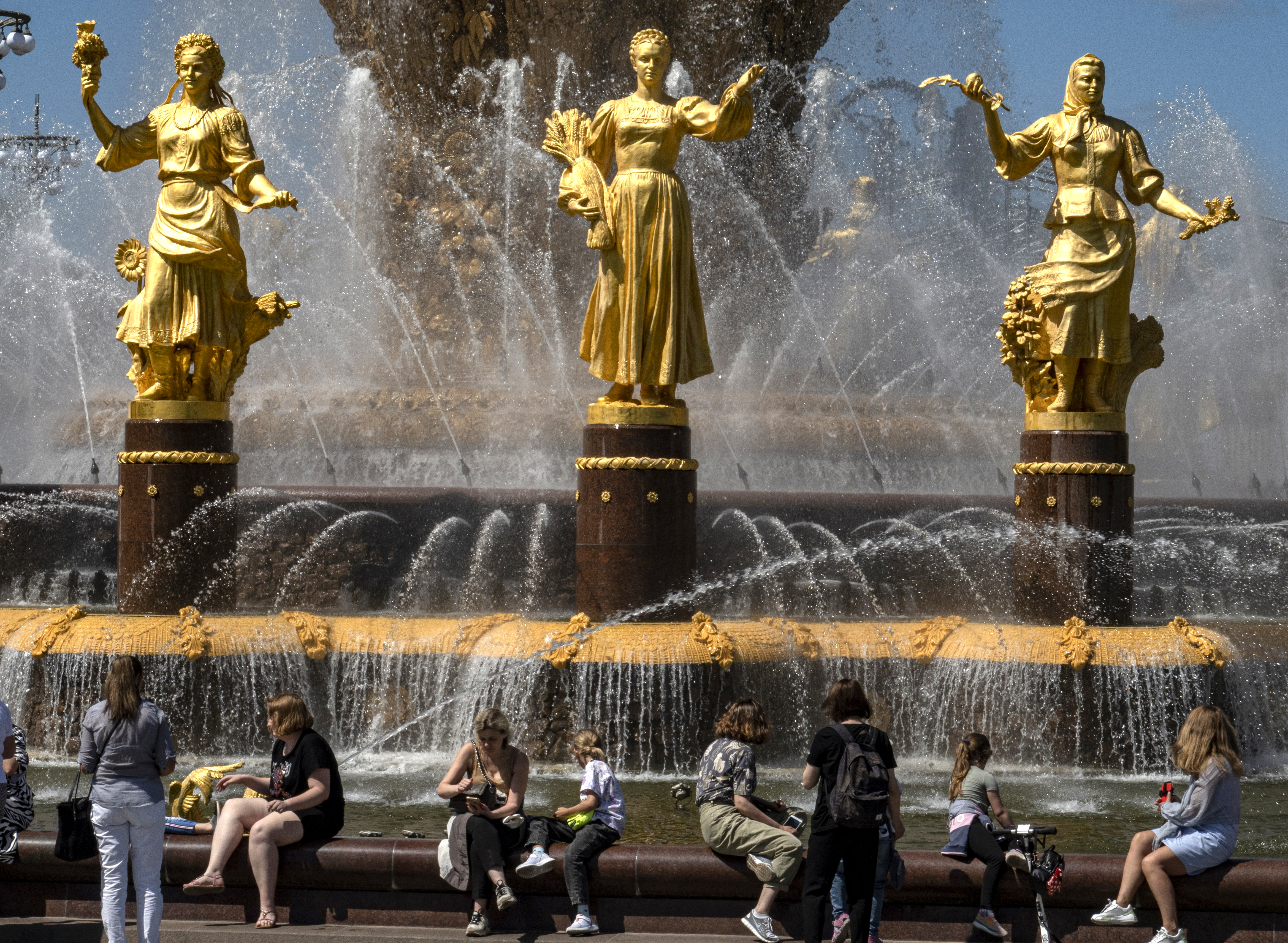 Hot weather in Moscow