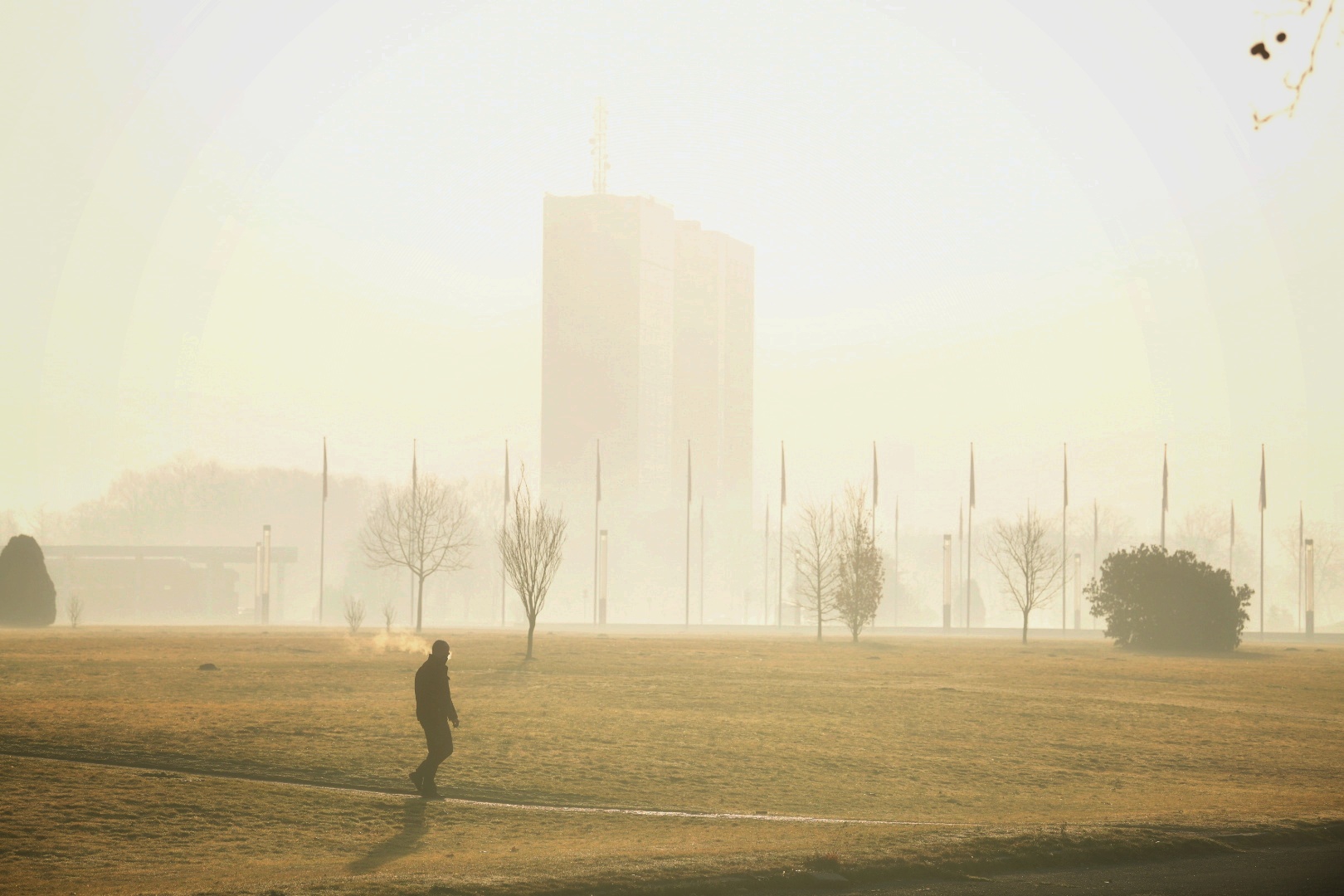 Beograd, 26.02.2021. Jutro, Izmaglica, grad, jutro u Beogradu, vreme, zagađenje, zagadjenje, zagadjenost  Foto: Vesna Lalić/Nova.rs