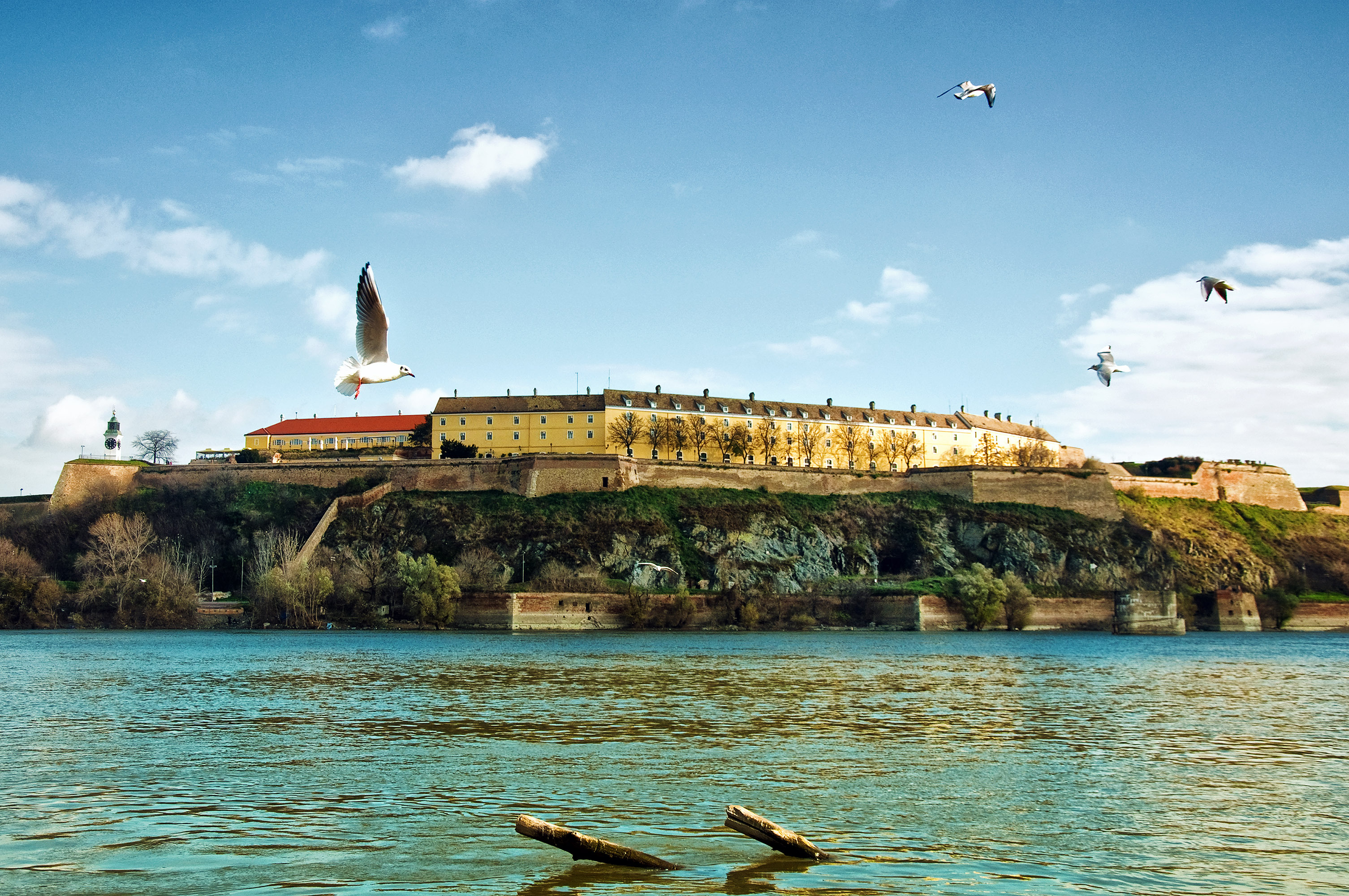 Petrovaradin,Fortress,In,Serbian,Town,Novi,Sad,Over,A,Danube