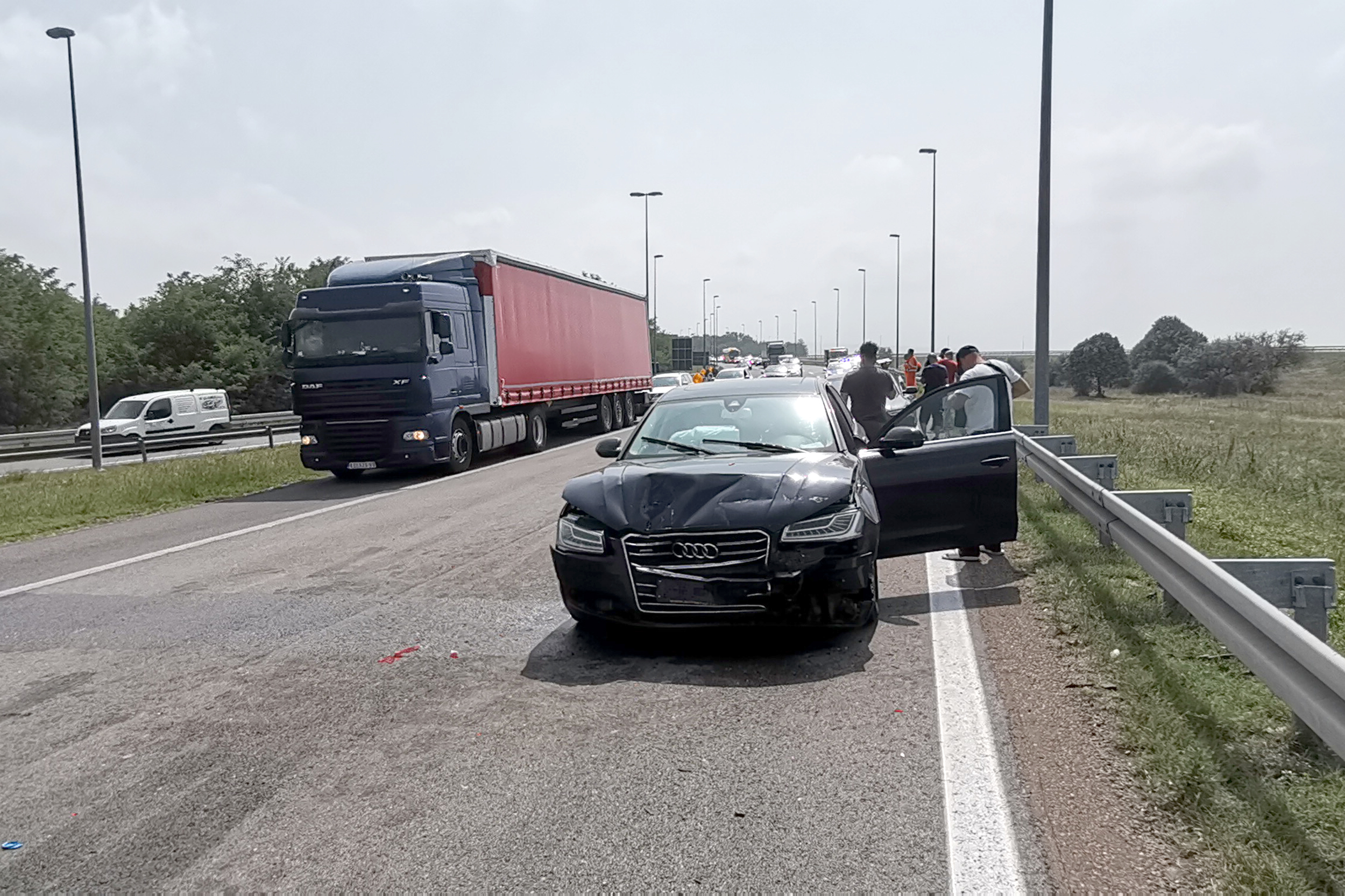 Sudar autoput nis, povredjena trudnica