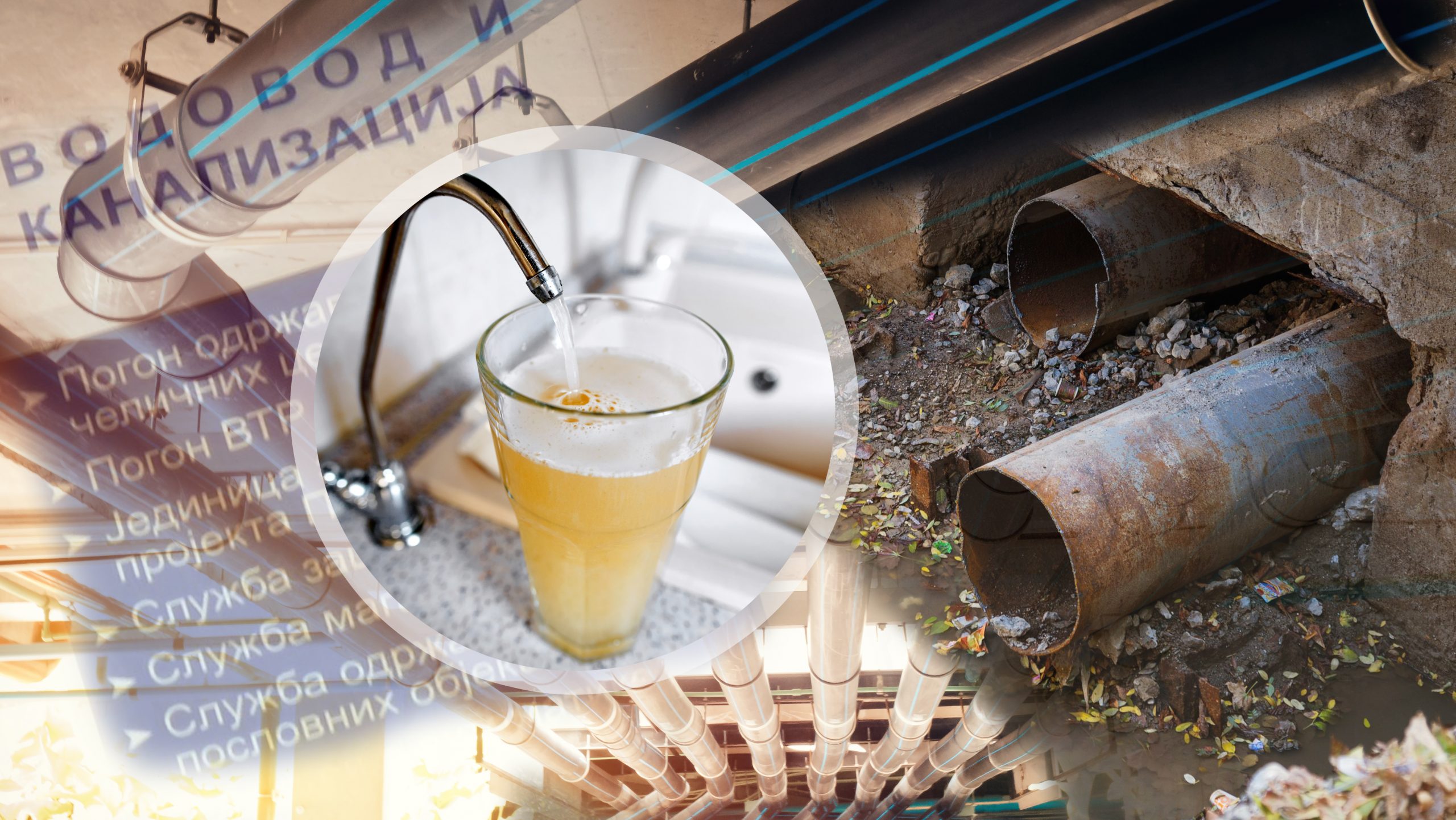 Vodovod, neispravna voda kombo