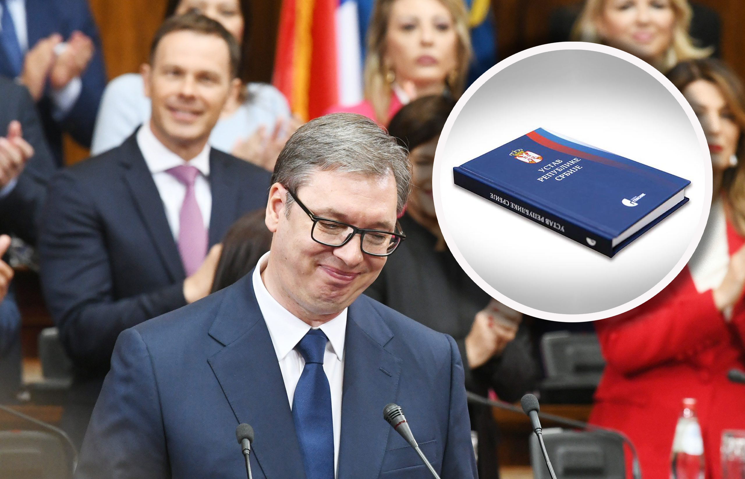 Knjiga Ustav Srbije Foto: N1
Predsednik Srbije Aleksandar Vučić  Foto:Vesna Lalić/Nova.rs