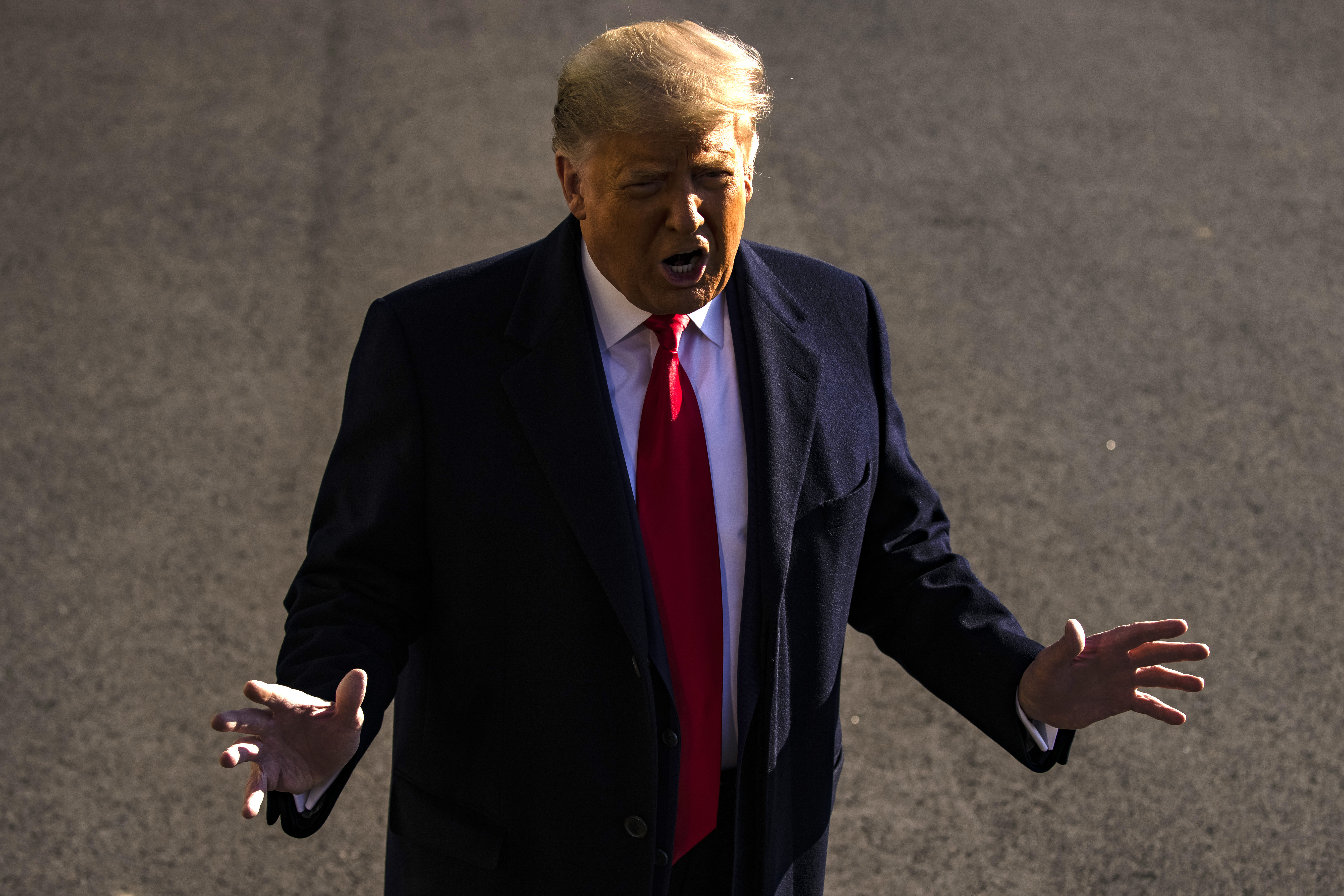 US President Trump departs for Texas