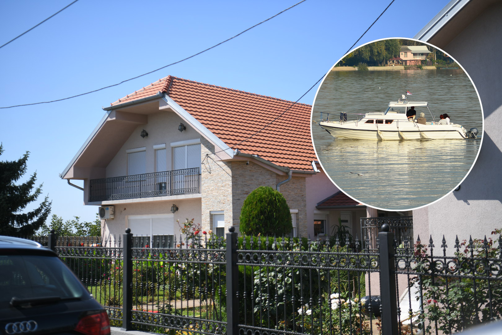 Kuća, gliser, kombo 
Grocka 08.09.2022. Grocka, kuća i ulica porodice poginulog, stradalo dvoje, sudar glisera i barze, barza, gliser Foto: Nemanja Jovanović/Nova.rs