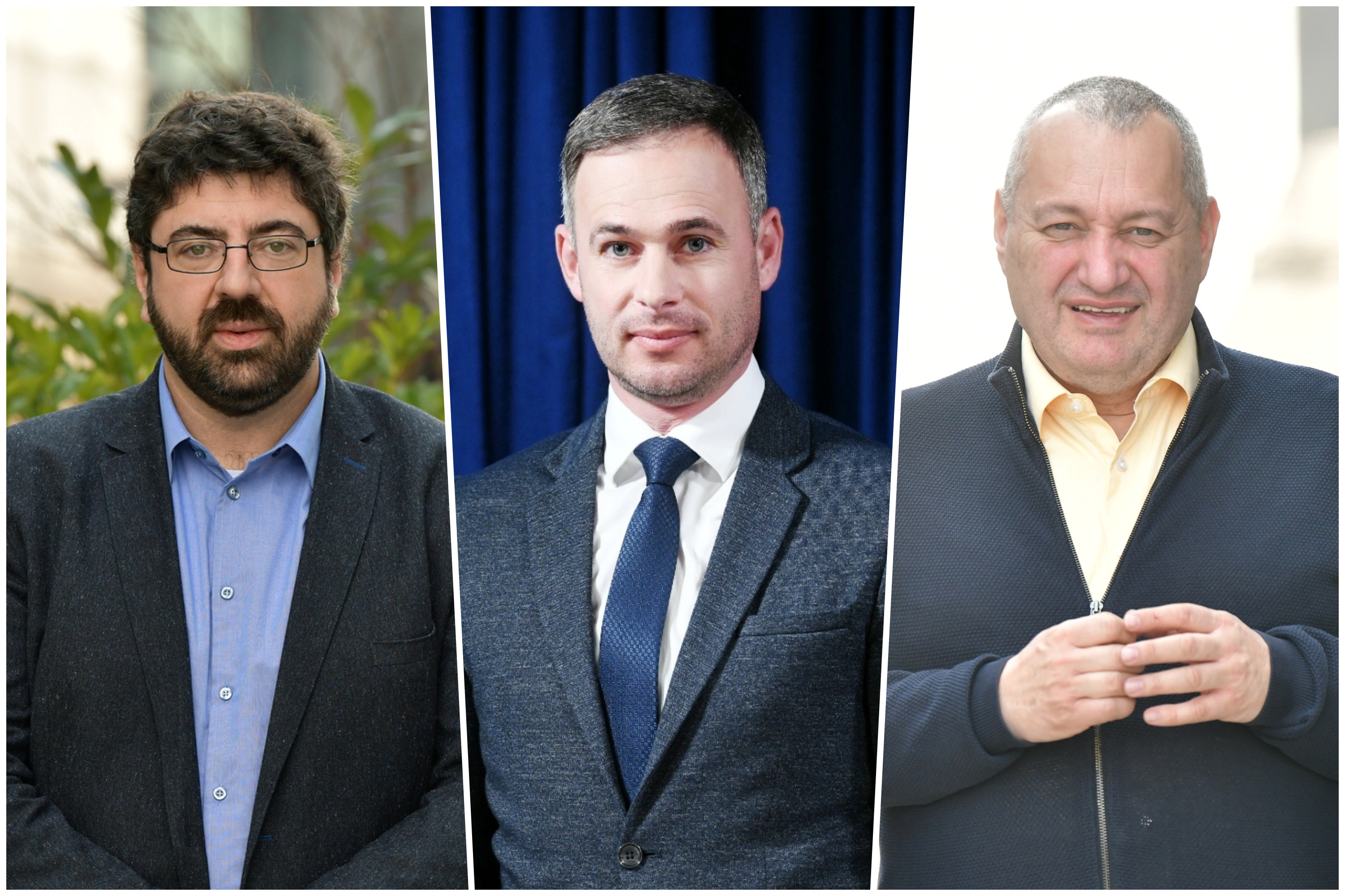 Radomir Lazović, Miroslav Aleksić i Srđan Milivojević, kombo Foto: Vesna Lalić, Zoran Lončarević/Nova.rs