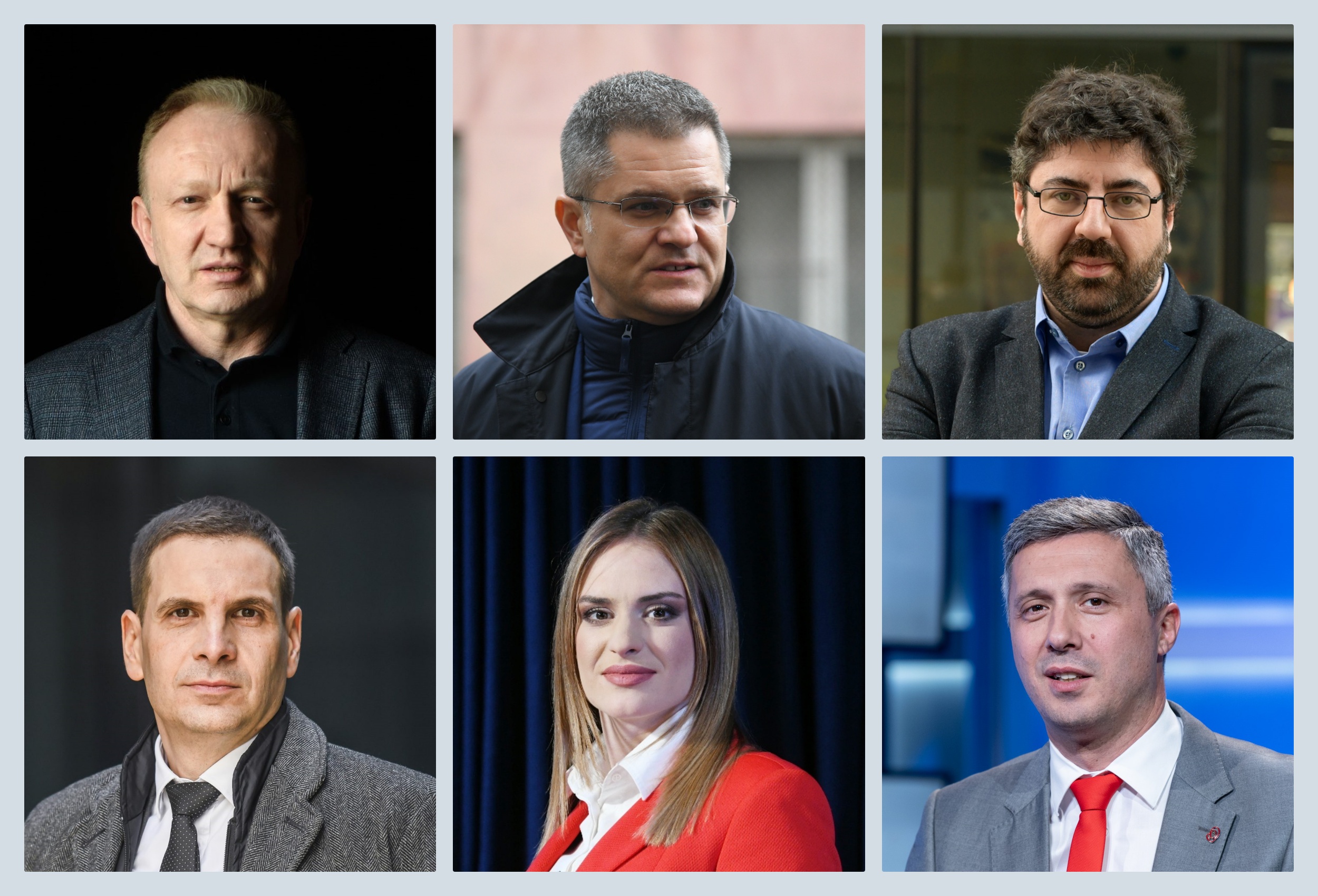 Đilas, Vuk Jeremić, Radomir Lazović, Boško Obradović, Milica Zavetnica i Miloš Jovanović