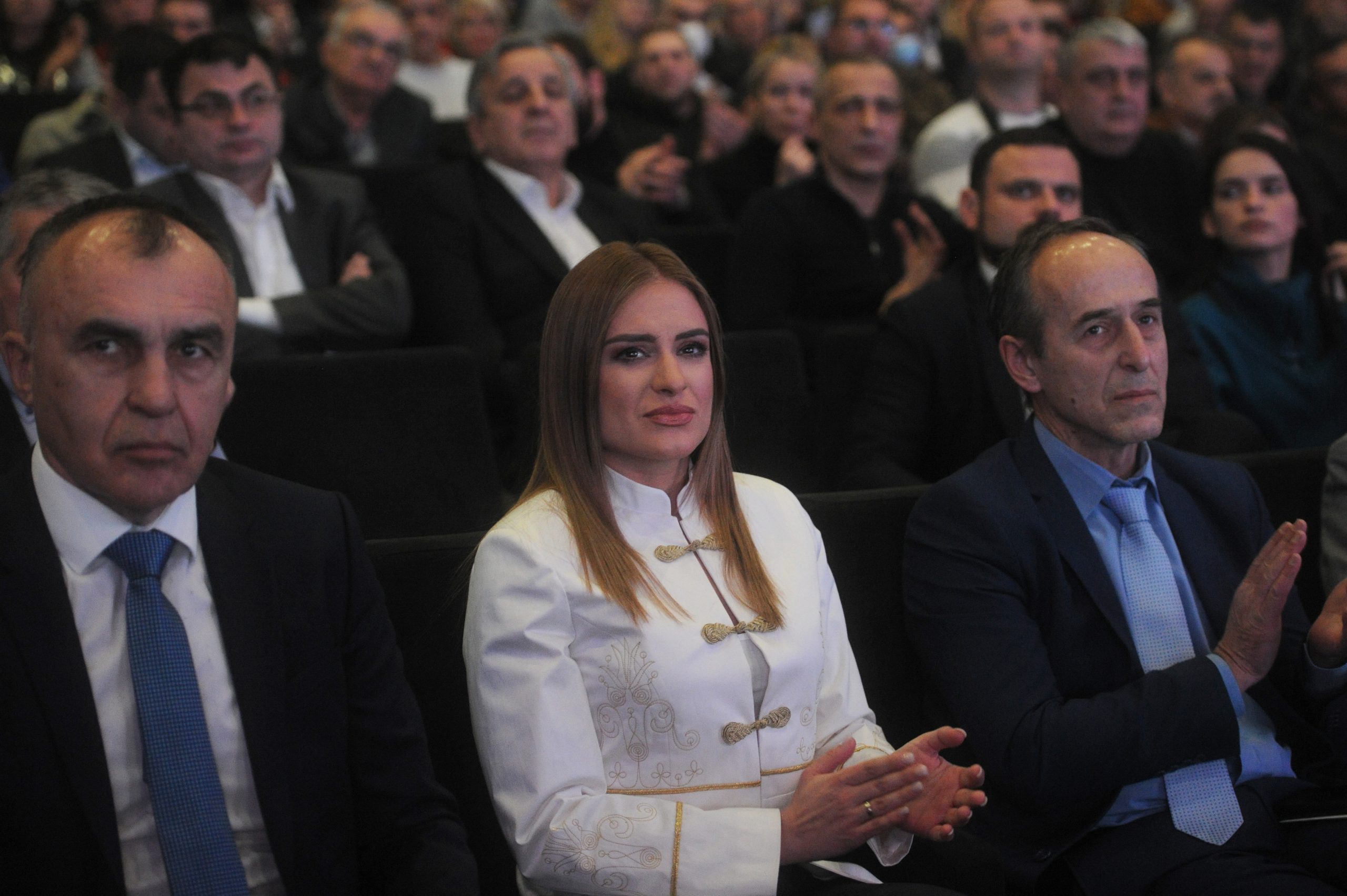 Beograd, 6. februara 2022 - Velika Skupstina Srpske stranke Zavetniciu u Kombank dvorani. Prisutnima se obratila i predsednica stranke Milica Djurdjevic Stamenkovski. FOTO TANJUG/ TARA RADOVANOVIC/ bs