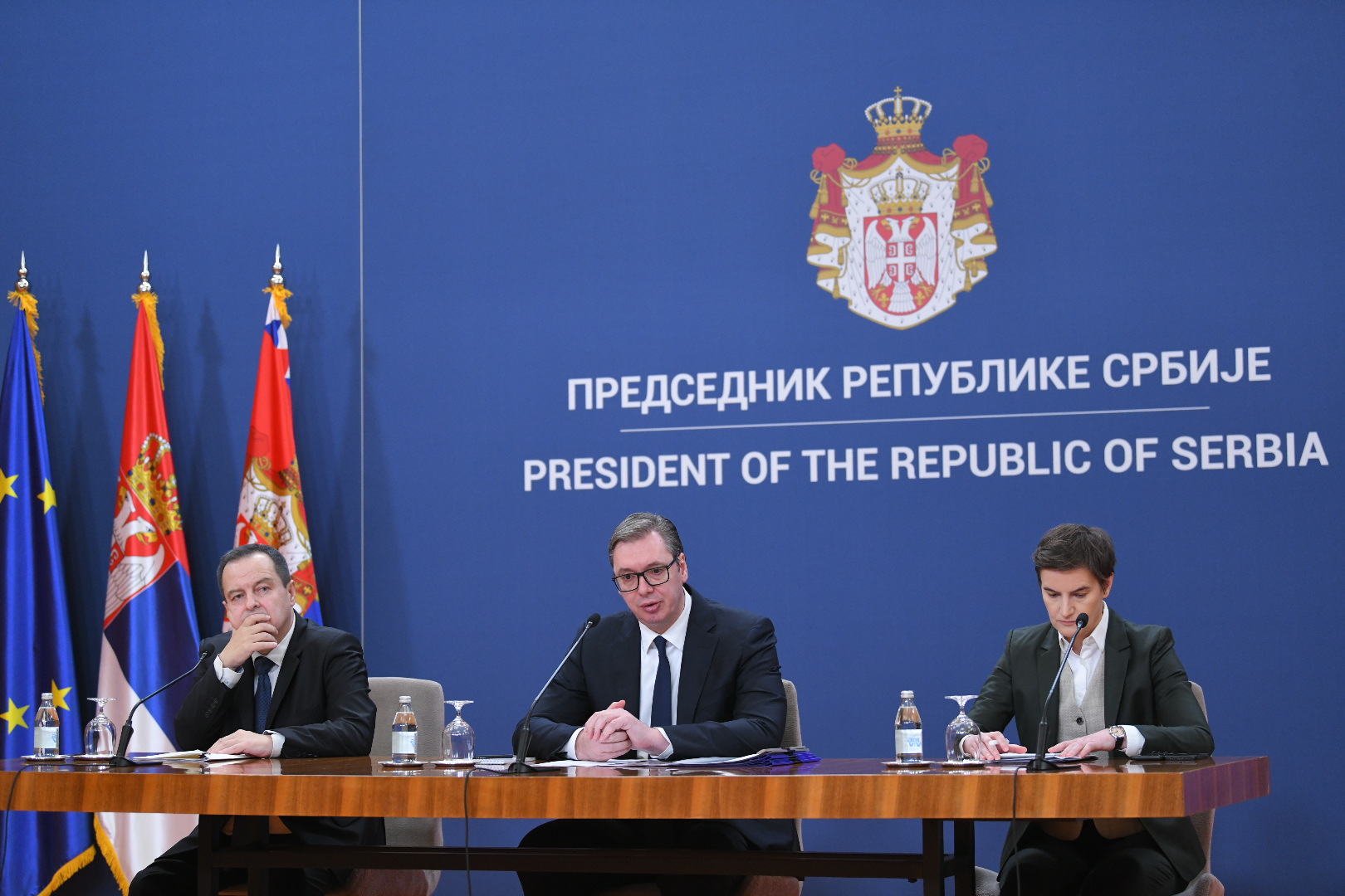 Beograd, 25.02.2022. Palata Srbija, Obraćanje predsednika povodom rata u Ukrajini, Ukrajina Rusija ,Aleksandar Vučić Foto: Nemanja Jovanović/Nova.rs