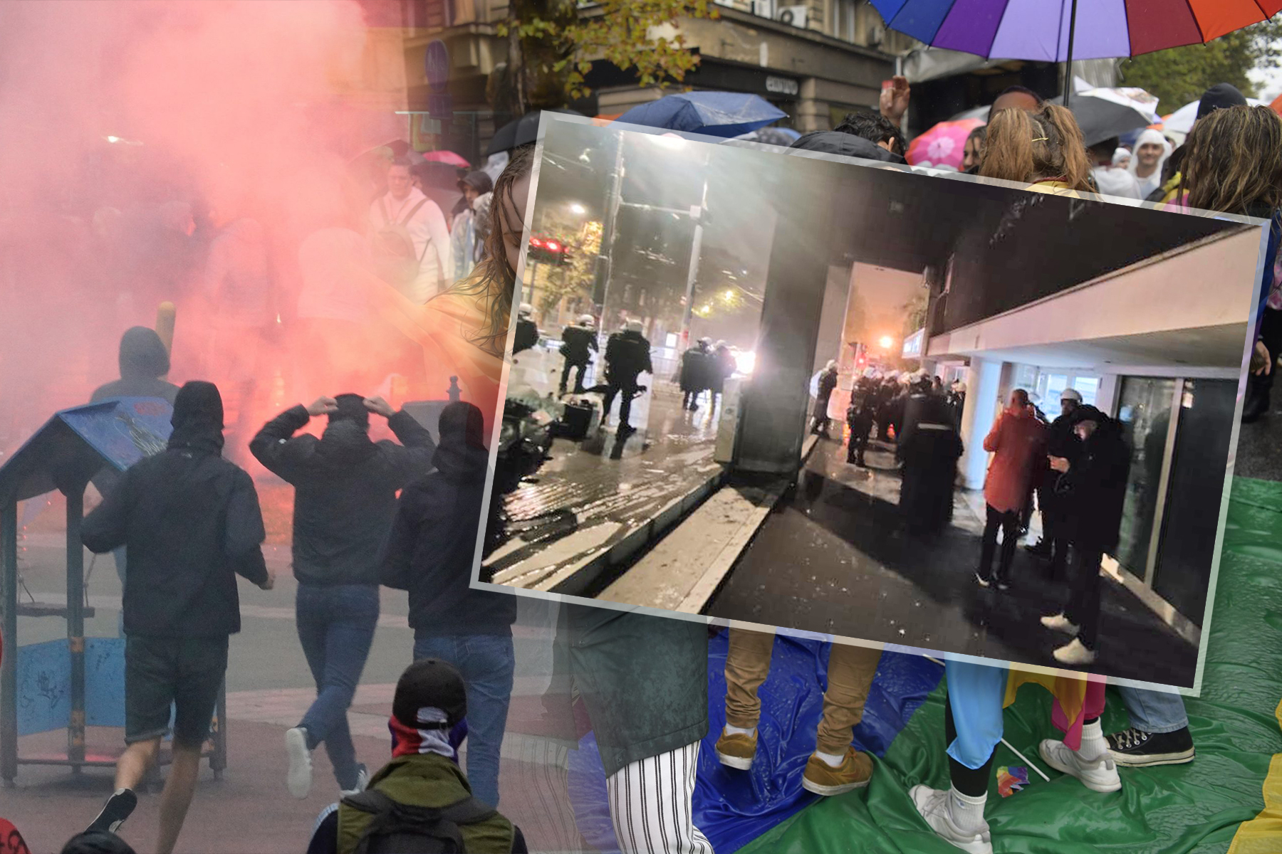 Huligani napali Nemce sa prajda Napad kod takovske, prajd