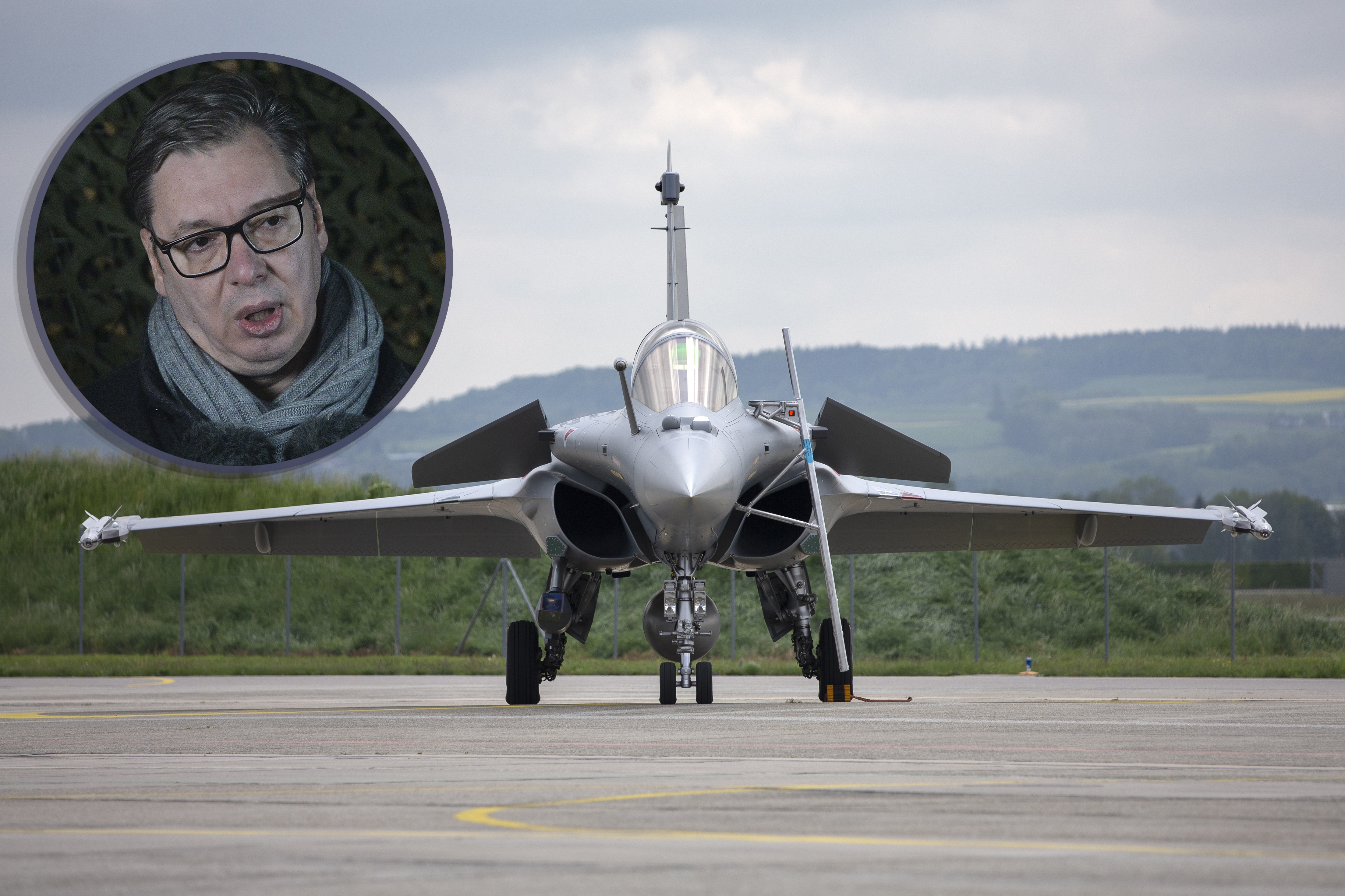 rench built Dassault  Rafale fighter evaluation at the Swiss military airbase, in Payerne