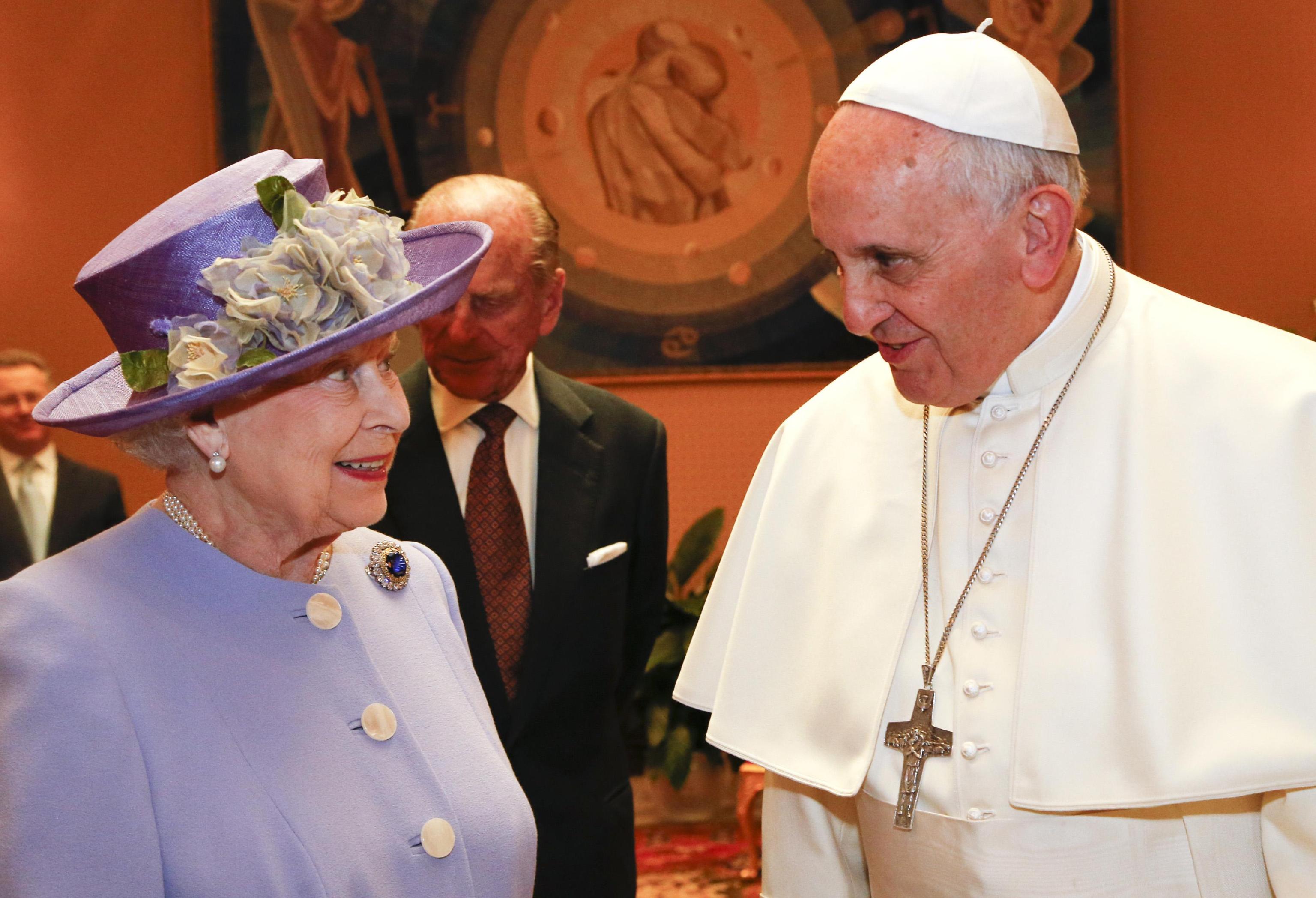 Pope Francis receives Queen Elizabeth II
