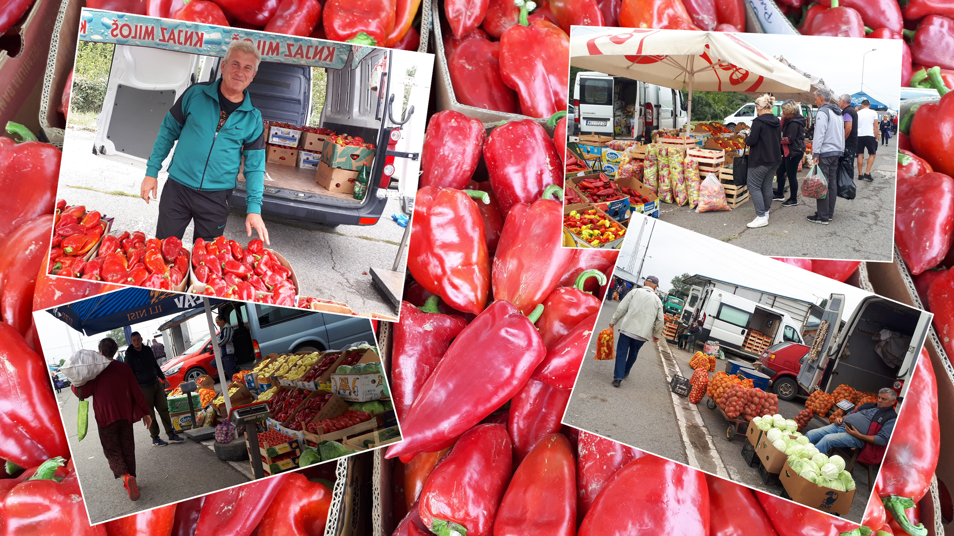 Niš, 03.09.2022. Kvantaška pijaca u Nišu, Kvantaš, pijaca, paprika, zimnica, kombo Foto: Miljana Isailović/Nova.rs