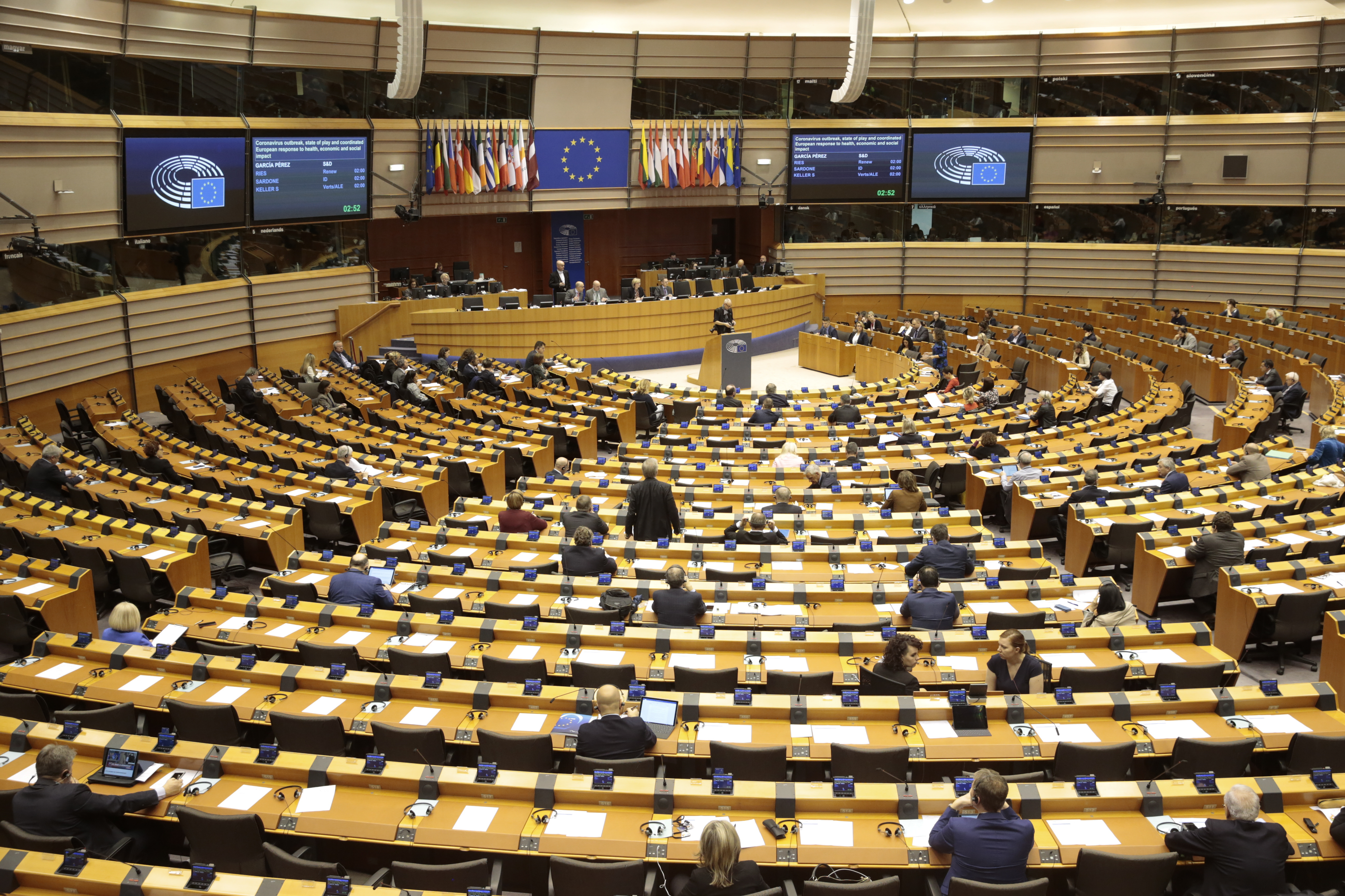 European Parliament plenary session in Brussels