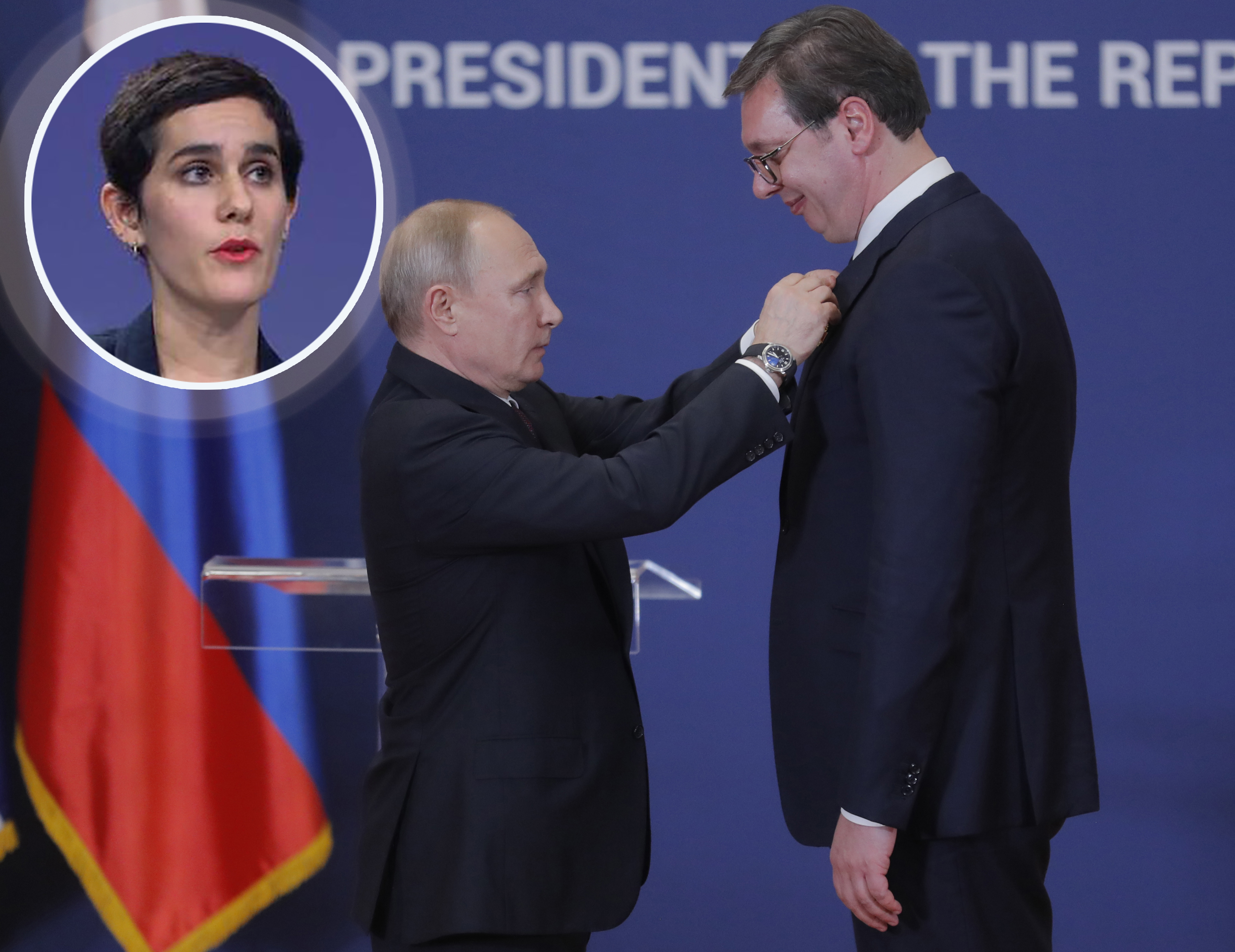 Russian President Putin visits Serbia