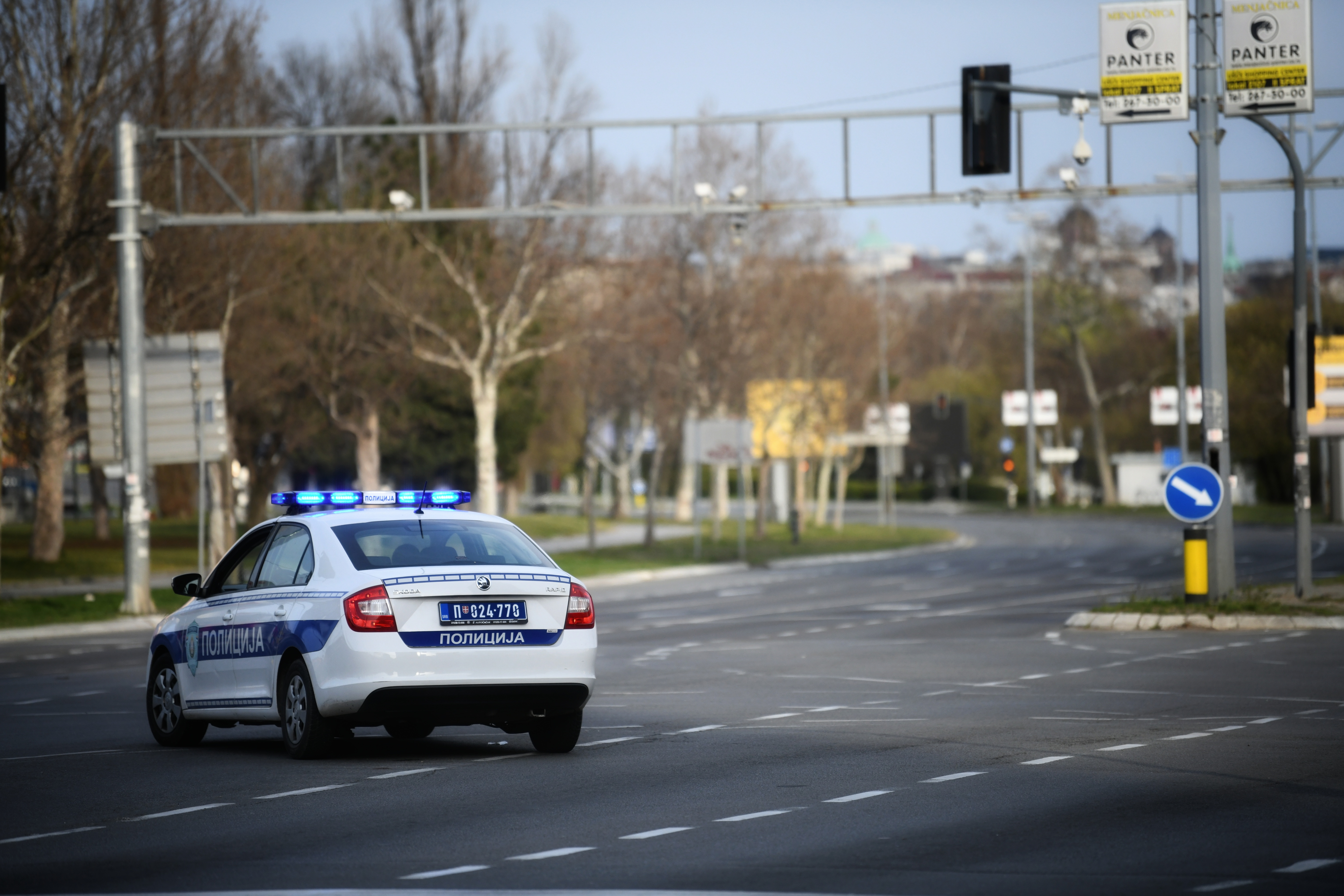 Beograd 31.03.2020. Policijski čas prazne ulice, policija patrola kontrola vanredno stanje koronavirus Foto:Vesna Lalić/Nova.rs