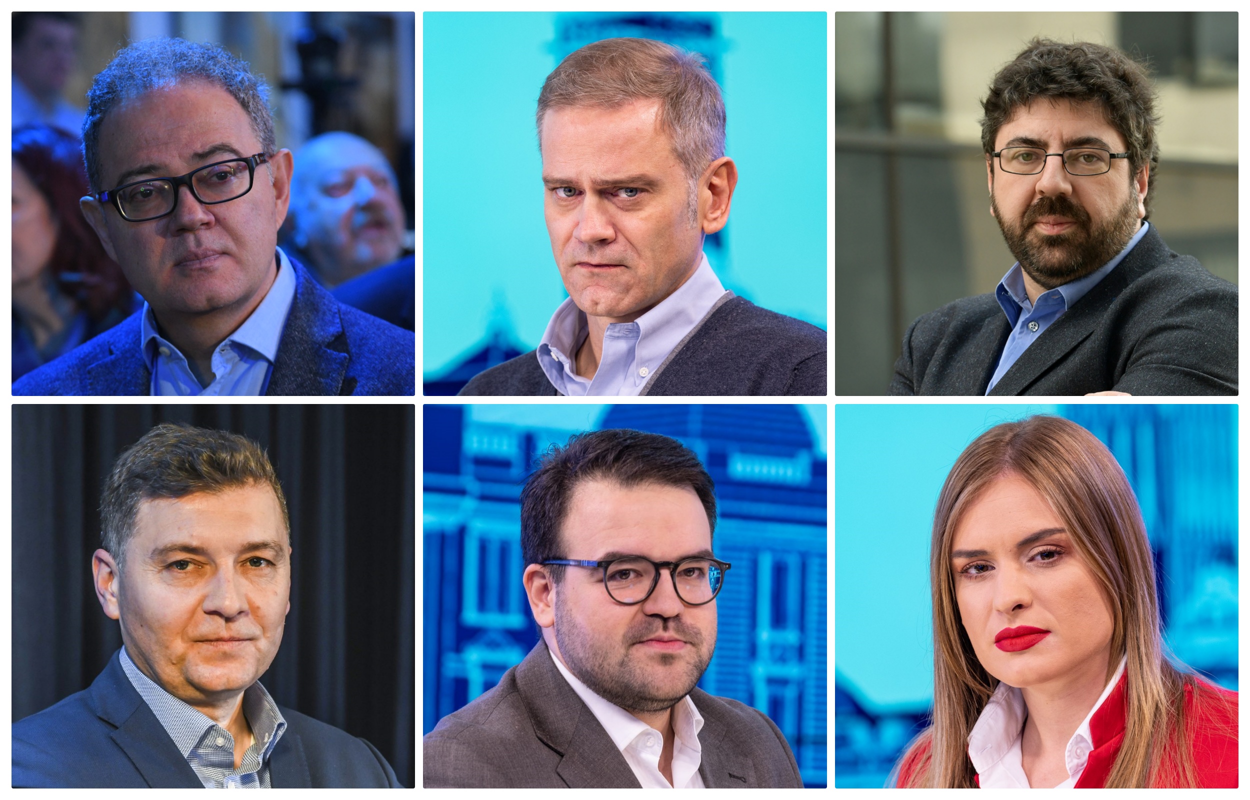 Zoran Lutovac, Borko Stefanović, Nebojša Zelenović, Radomir Lazović, Stefan Jovanović i Milica Đurđević Stamenkovski