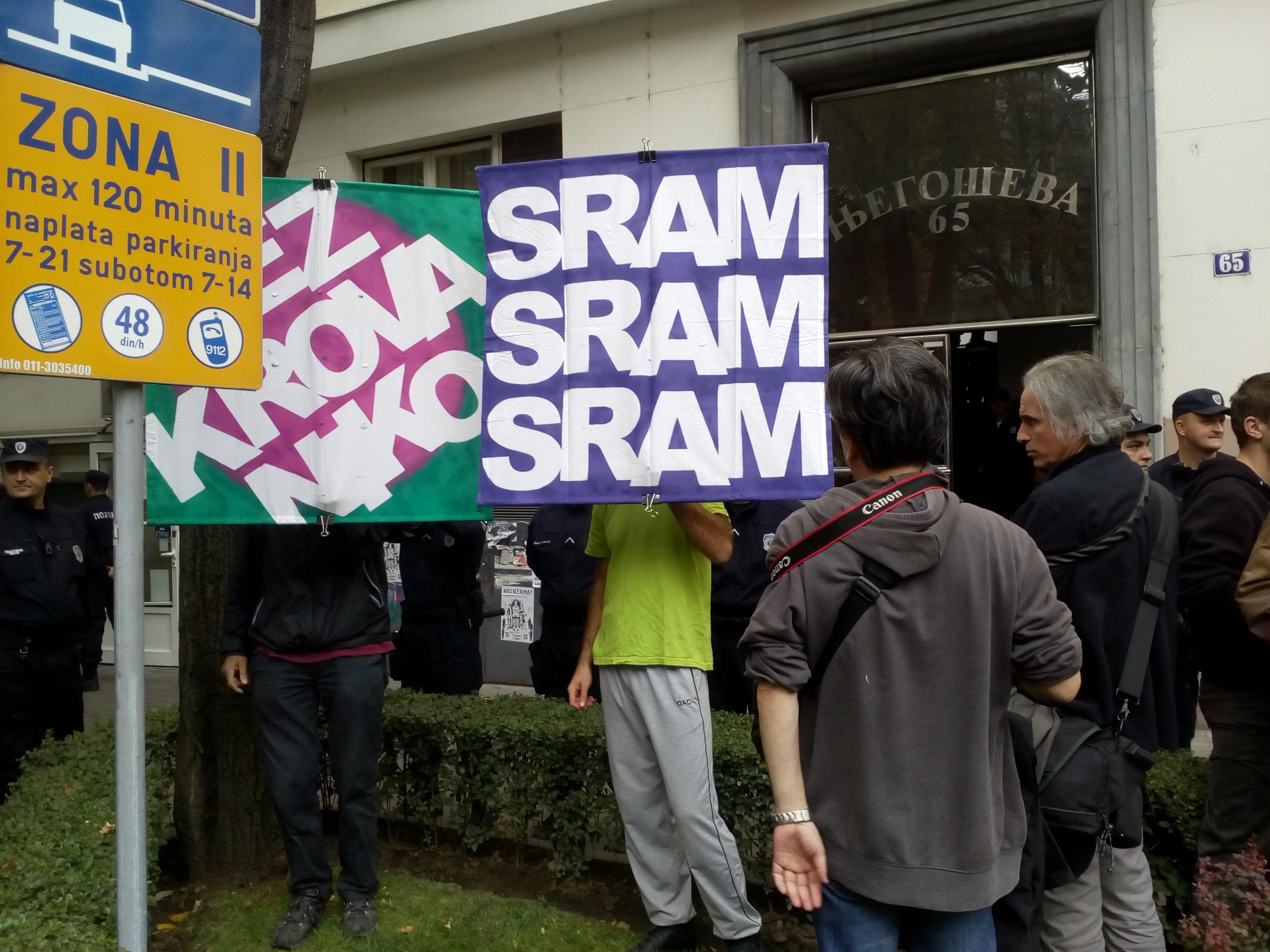 Prinudno iseljenje, iseljavanje, Njegoševa ulica, Vračar, Združena akcija Krov nad glavom Foto: ZA Krov nad glavom