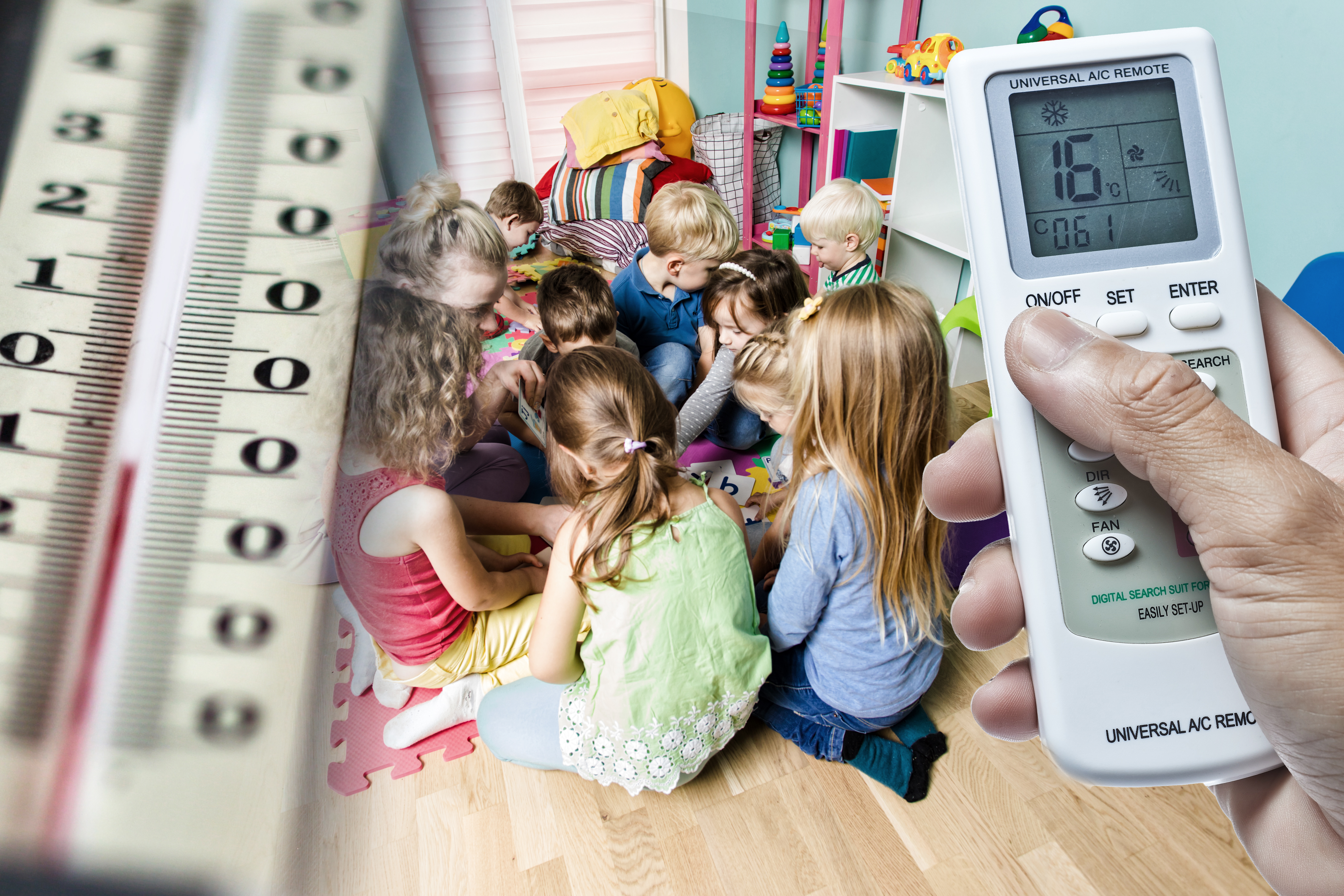 Educational group activity at the kindergarten or daycare Direktorka vaspitačicama oduzela daljinske za klimu, deca se smrzavaju, deca, vrtic,