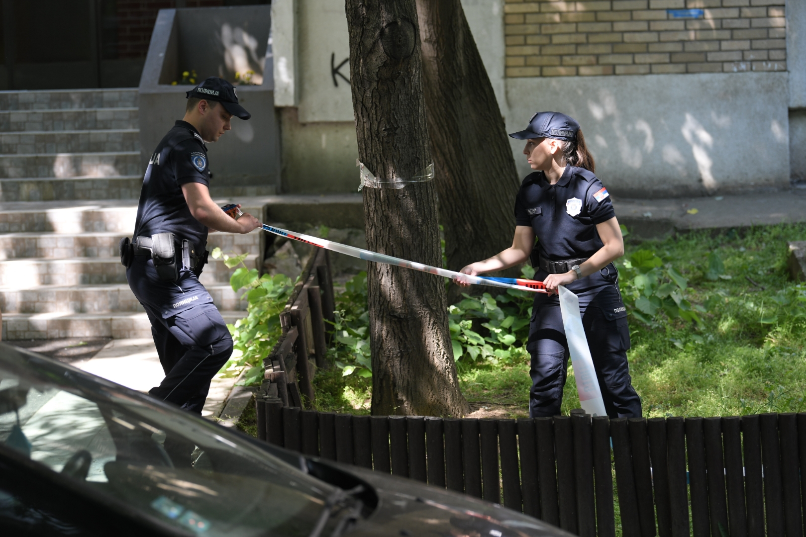 Beograd, 13.05.2022. Hronika Mirijevo, majka skocila sa detetom sa zgrade, pokusaj samoubistva, policija uviđaj Foto: Dragan Mujan/Nova.rs