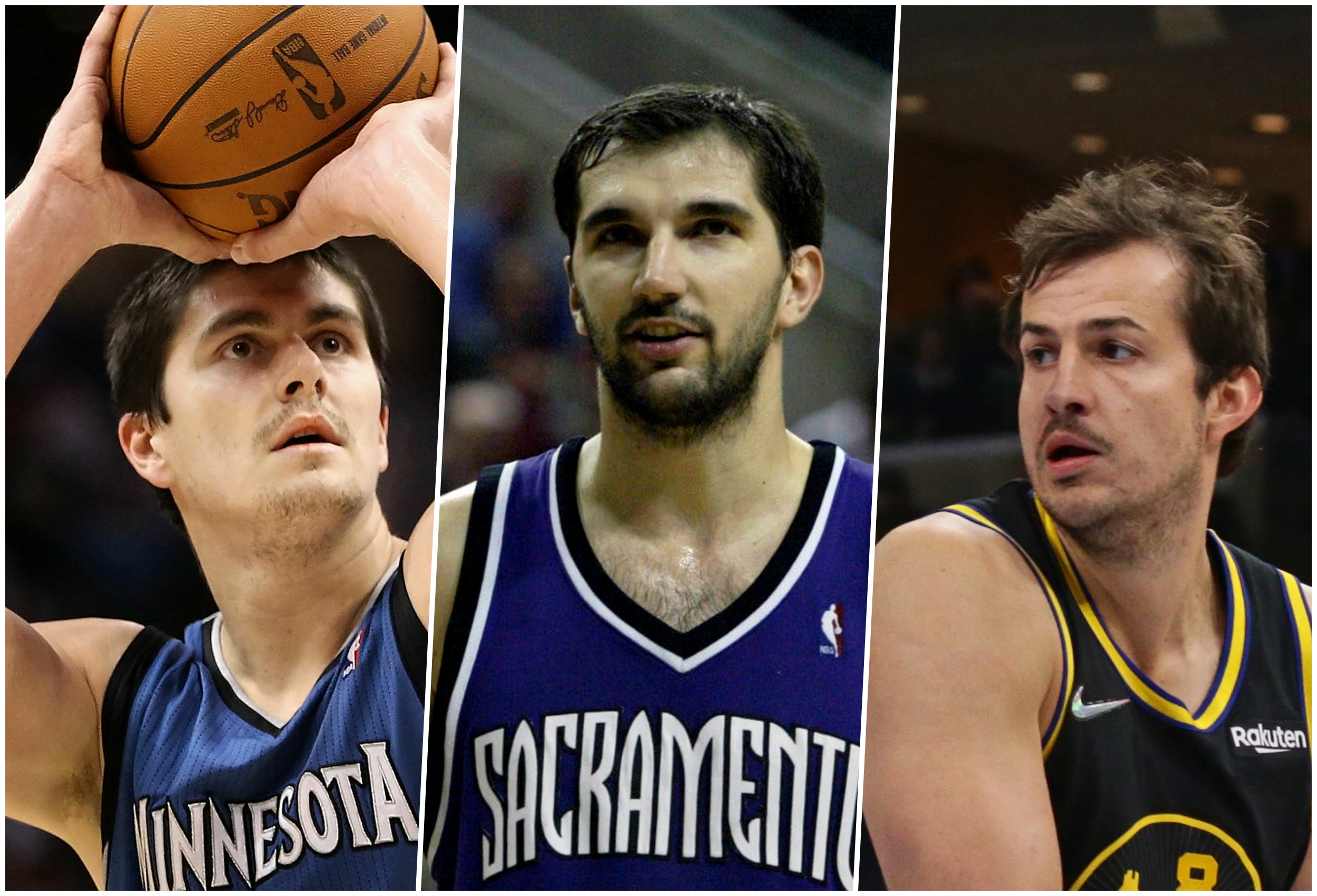 Darko Miličić, Predrag Stojaković, Nemanja Bjelica NBA
