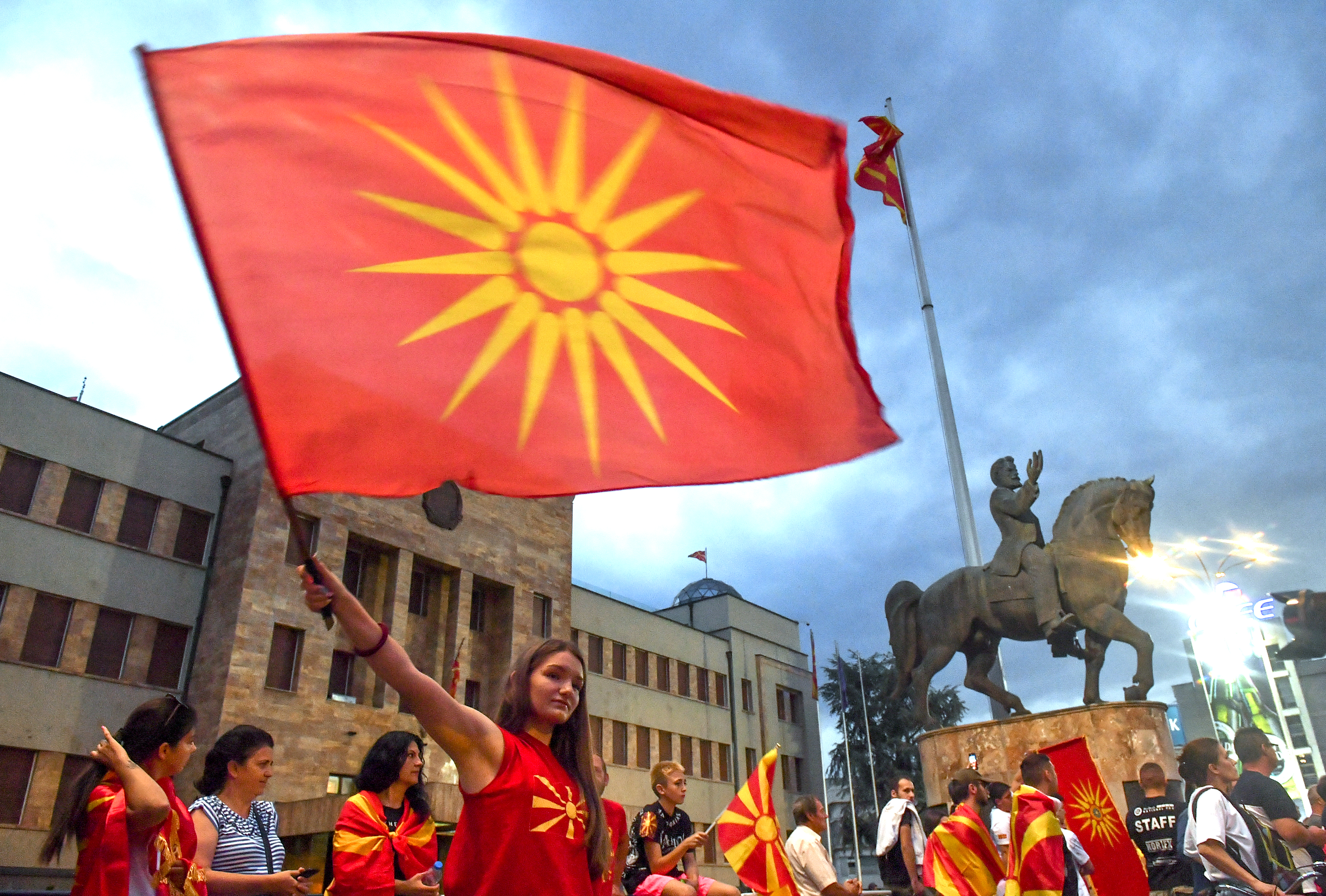 Opposition party VMRO DPMNE leads the protest against the French proposal to resolve the dispute between North Macedonia and Bulgaria
