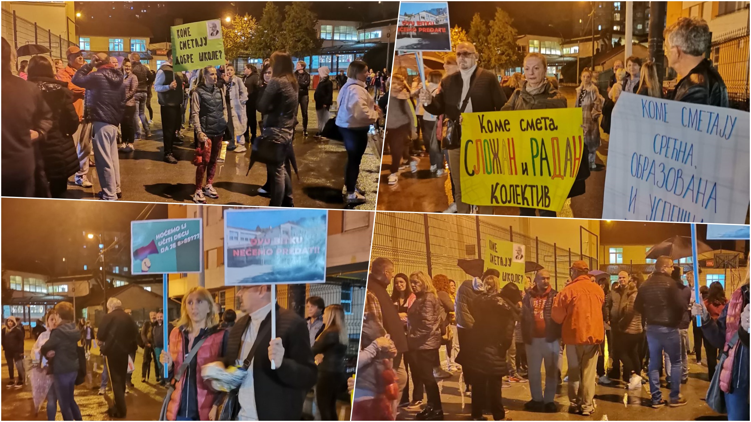 Smederevo 26.09.2022. Protest ispred OS Dr Jovan Cvijić u Smederevu, smena direktorke Foto: Privatna arhiva