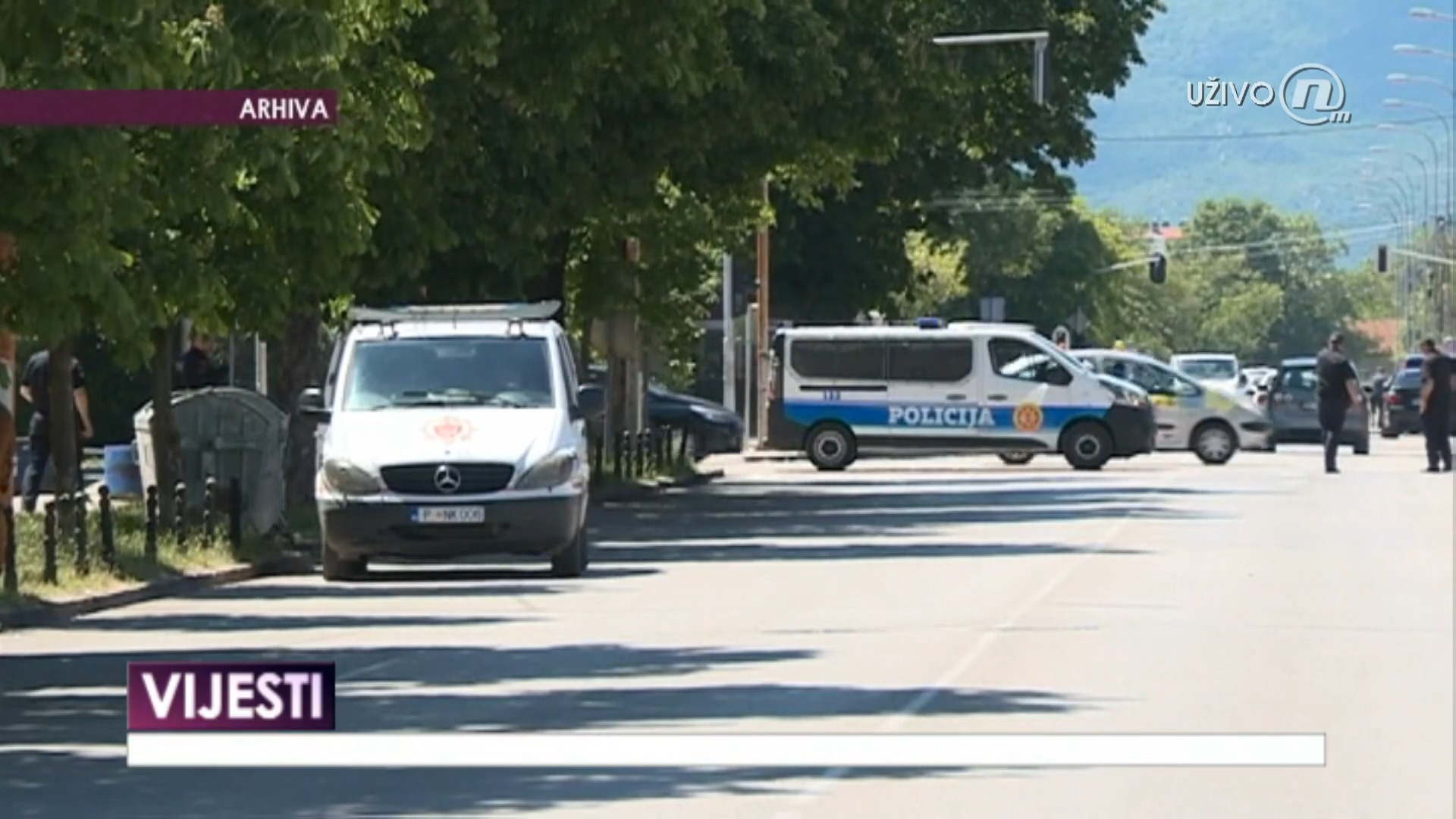 Crna Gora, Cetinje, Dan pred ustoličenje mitropolita Joanikija, policija Foto: Nova M