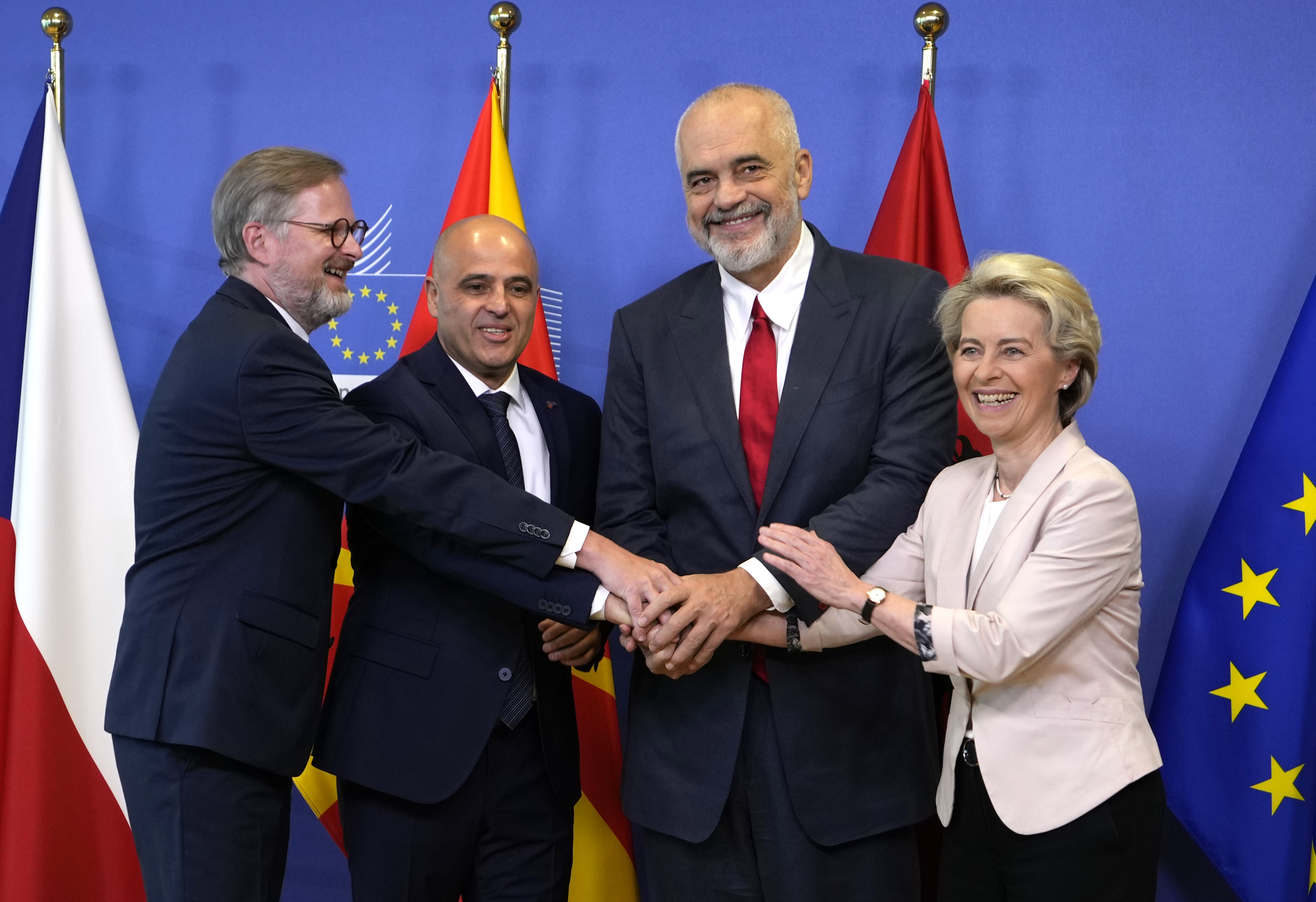 Belgium EU Albania North Macedonia