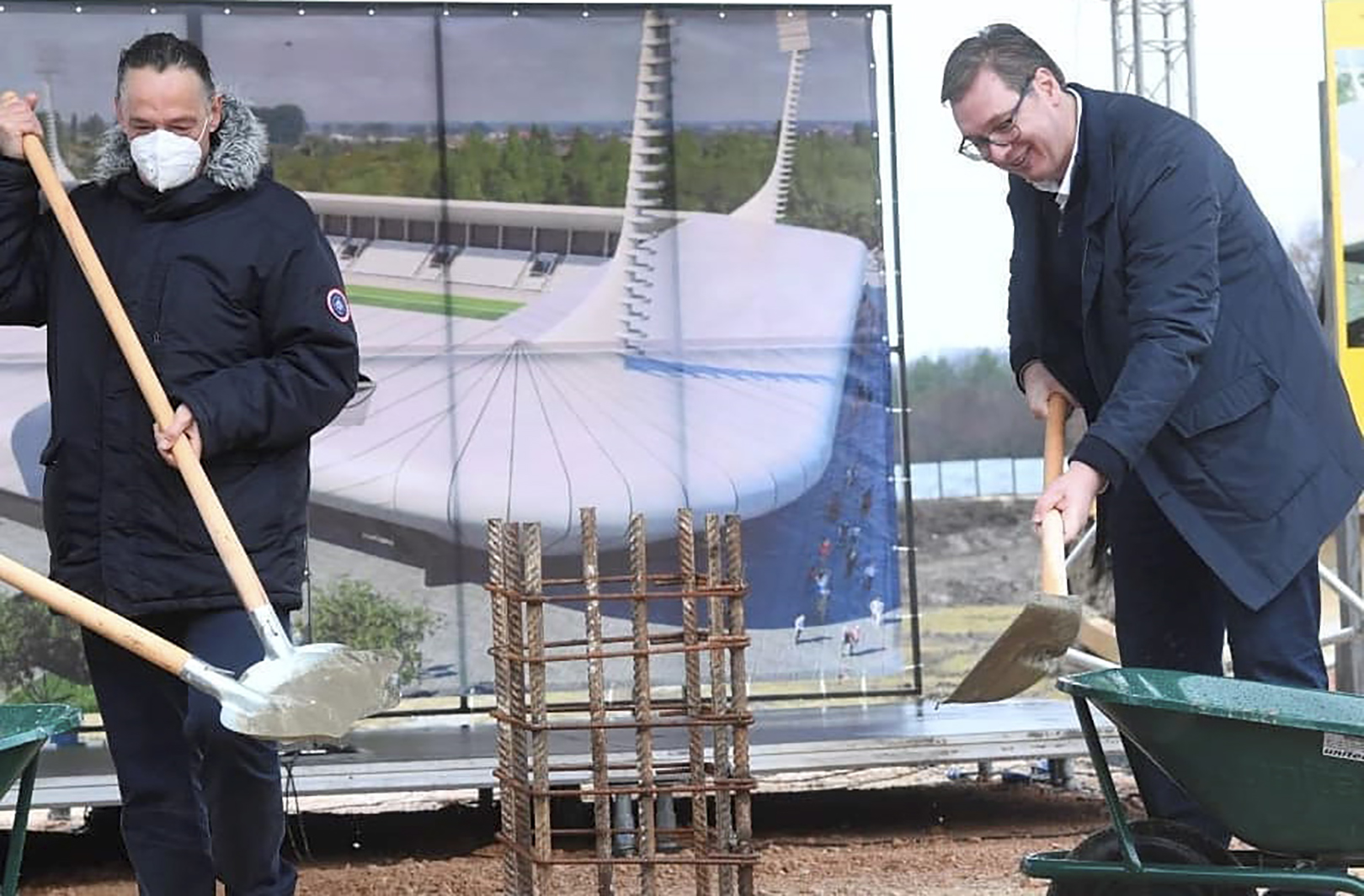 ALEKSANDAR VUCIC - POLAGANJE KAMENA TEMELJCA