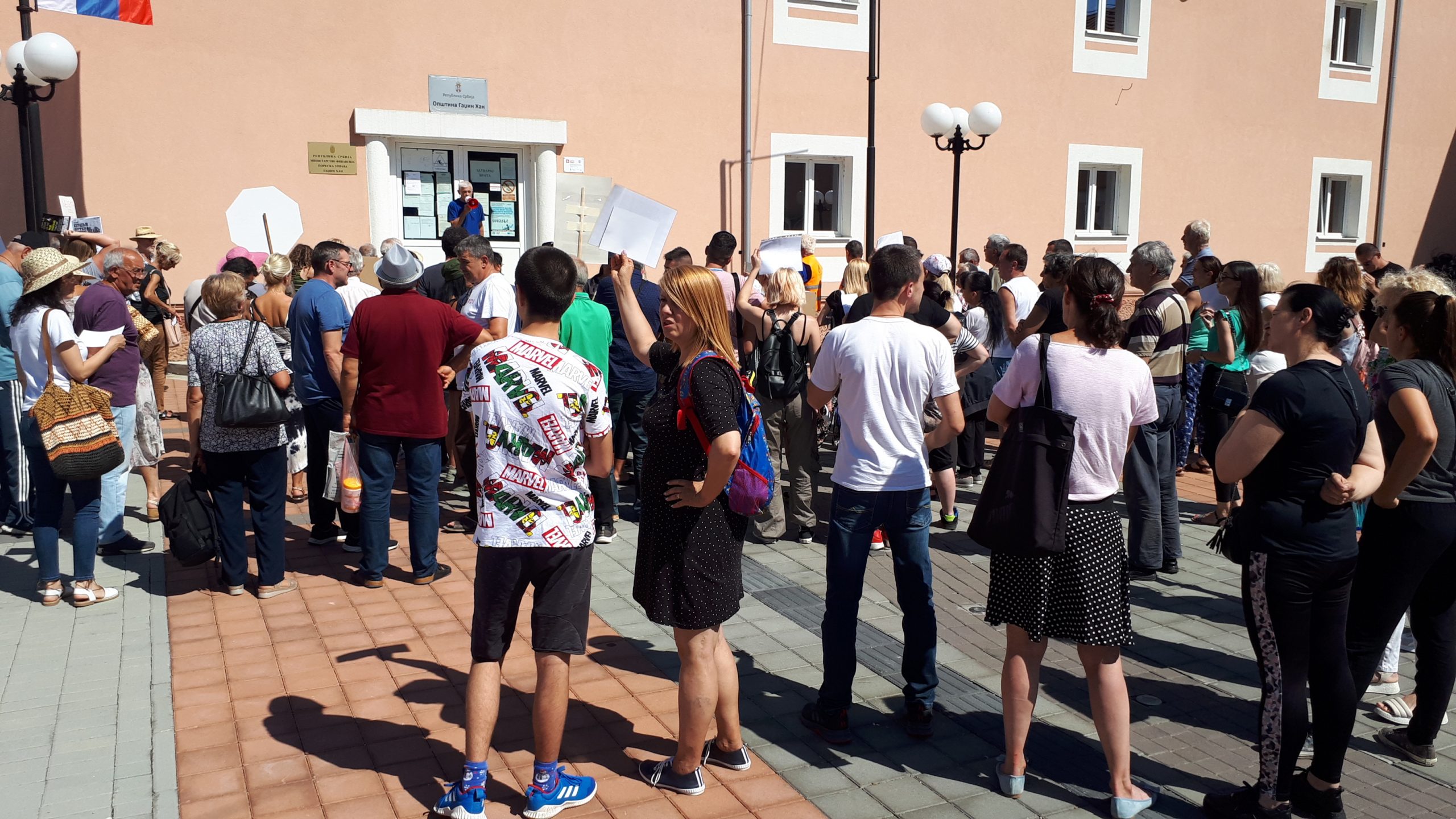 Gadžin Han, 18.07.2022. Protest građana, gradjana protiv izgradnje azila, azil, građani, gradjani, meštani Foto: Miljana Isailović/Nova.rs