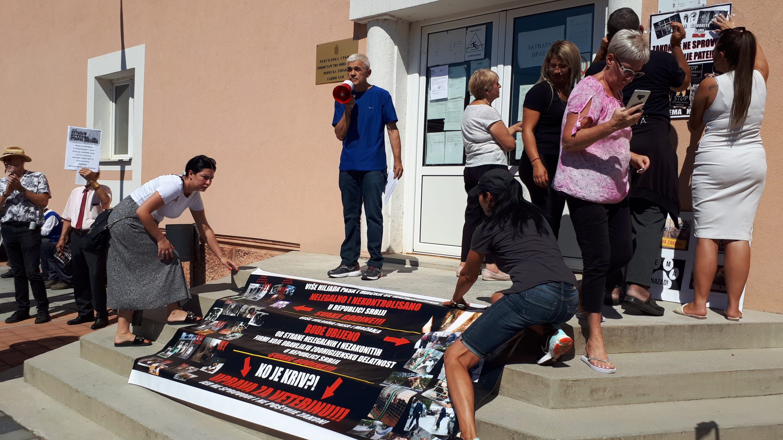 Gadžin Han, 18.07.2022. Protest građana, gradjana protiv izgradnje azila, azil, građani, gradjani, meštani Foto: Miljana Isailović/Nova.rs