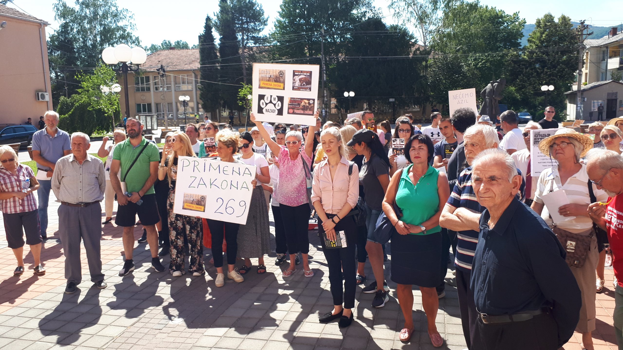Gadžin Han, 18.07.2022. Protest građana, gradjana protiv izgradnje azila, azil, građani, gradjani, meštani Foto: Miljana Isailović/Nova.rs