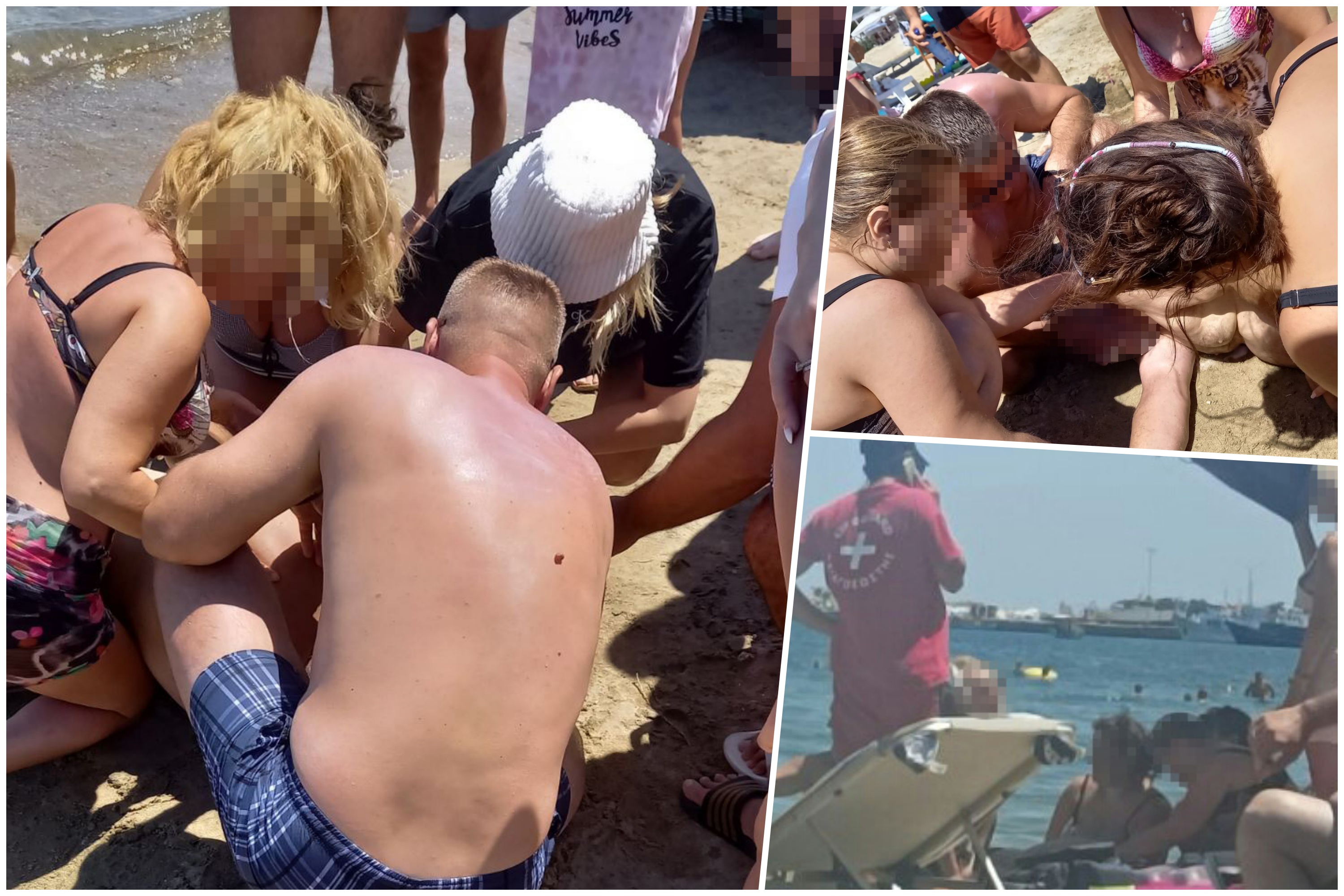 Grčka, Stavros, Srbi pomogli u spašavanju Grka, spašavanje, davljenje, pomoć, kombo Foto: Društvene mreže