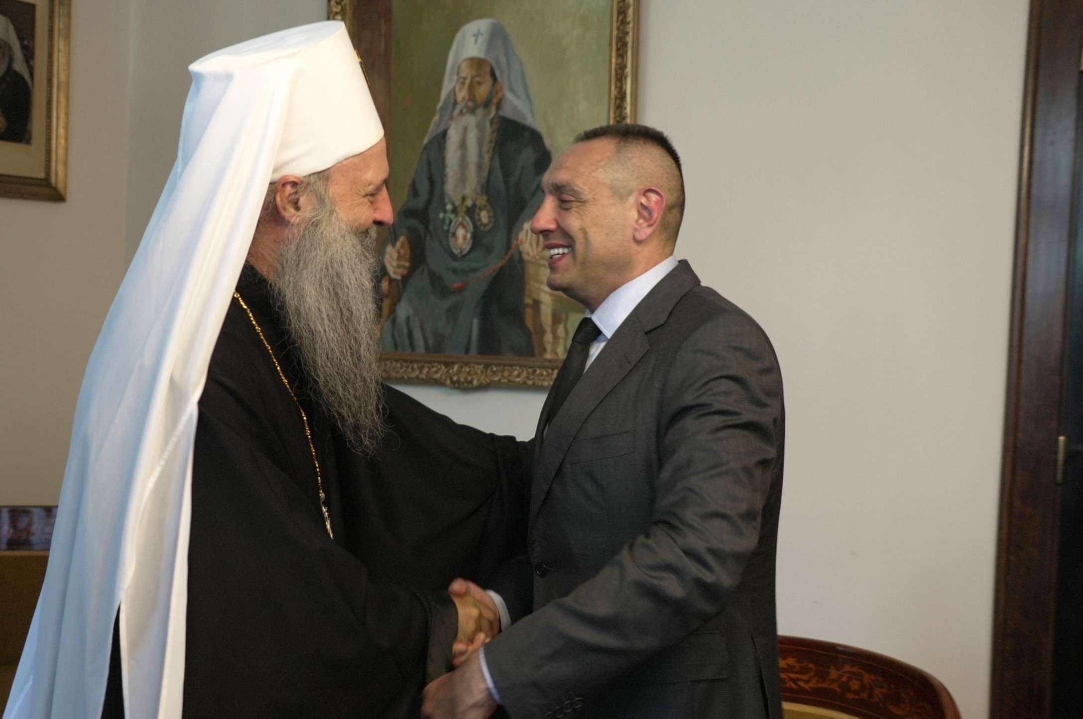 MUP-Saopstenje-Ministar Vulin-Patrijarh Porfirije-Sastanak