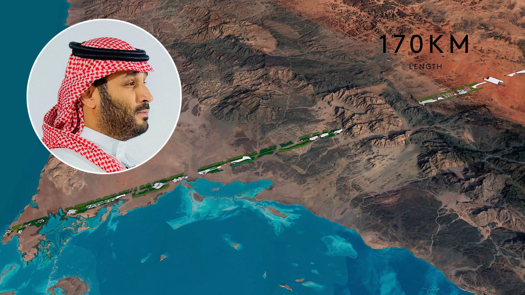 Saudi Arabia Announces New 105-Mile-Long City