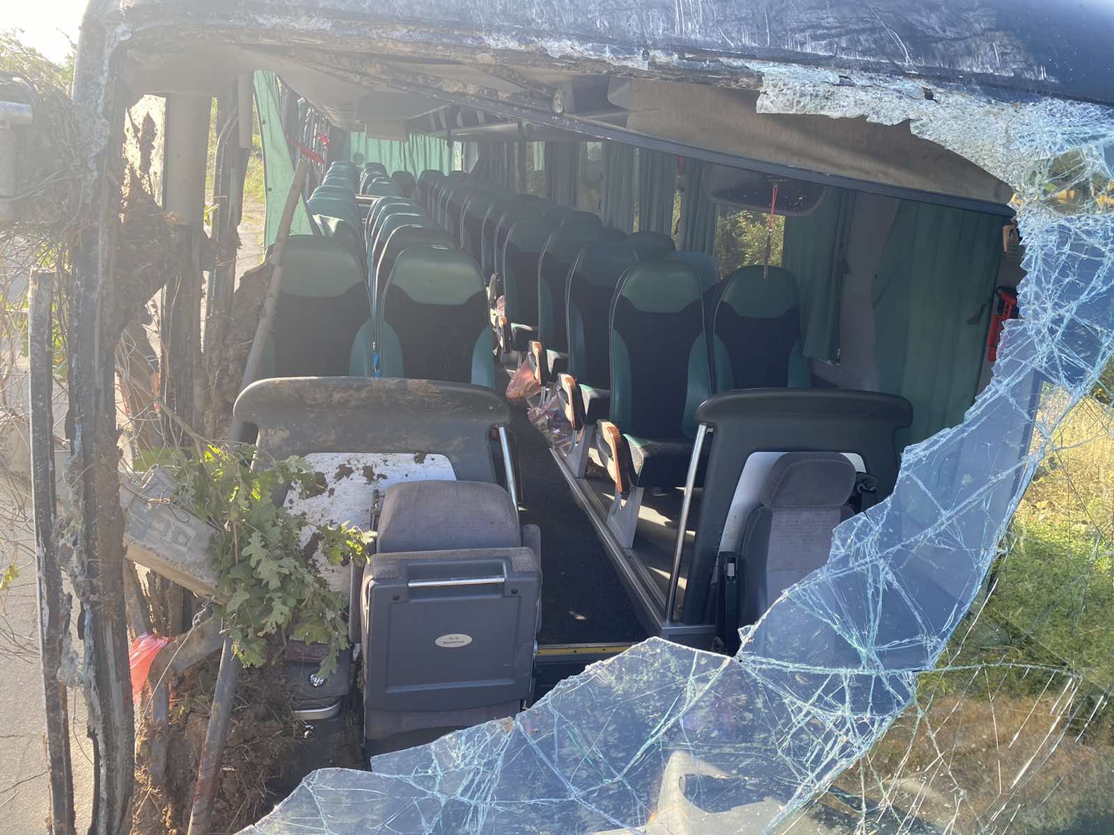 Bugarska, nesreća, autobus, prevrnuo se autobus pun dece Foto: Georgi Manev