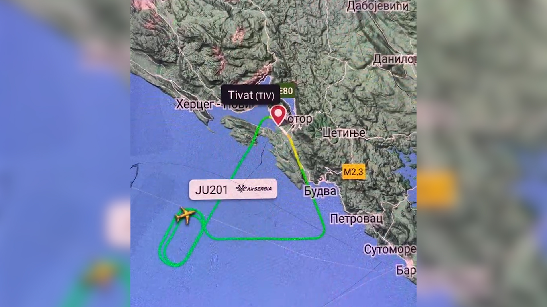 Let aviona iz Tivta_ik