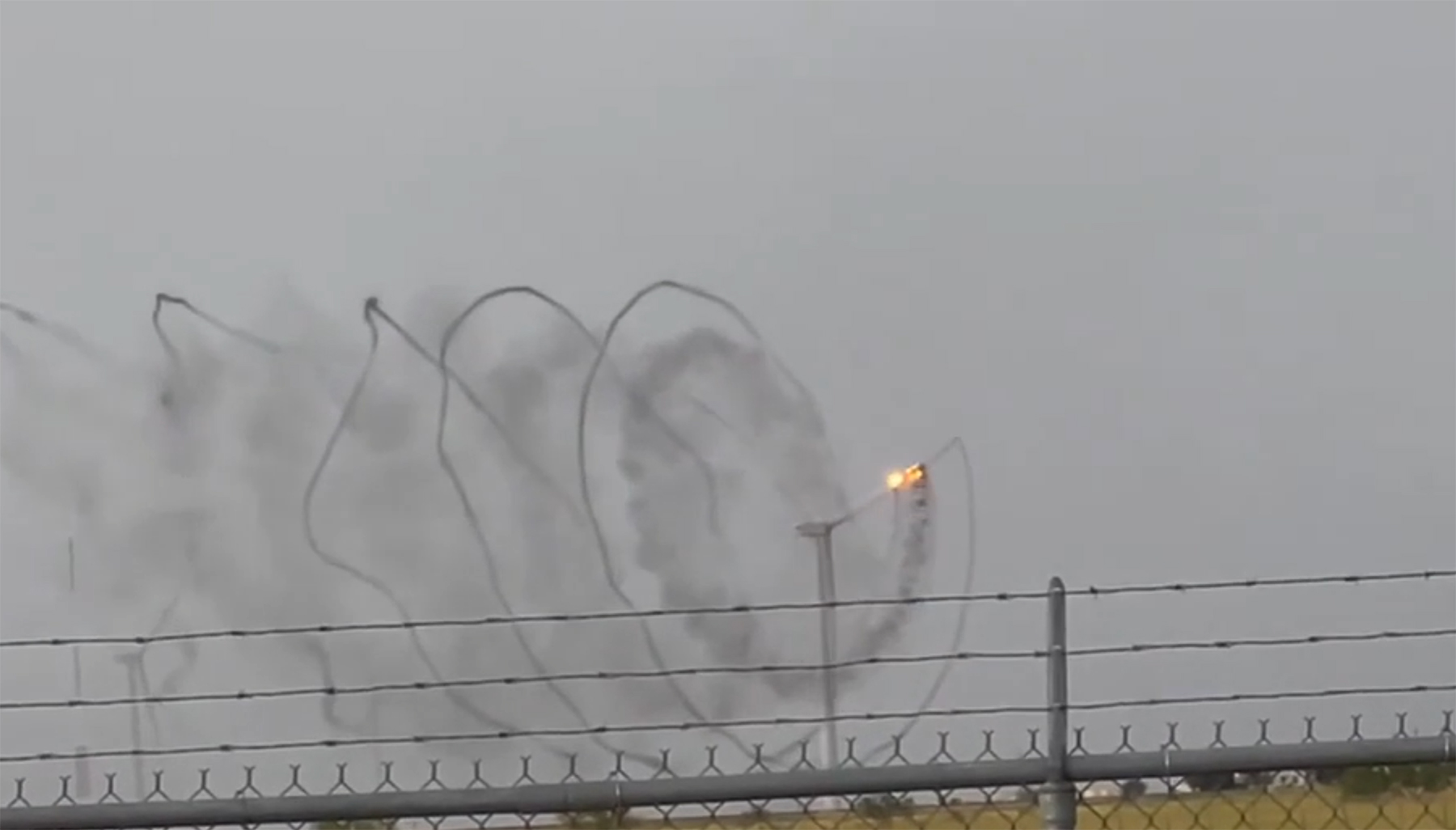 Wind Turbine Catches Fire After Getting Struck by Lightning in Texas