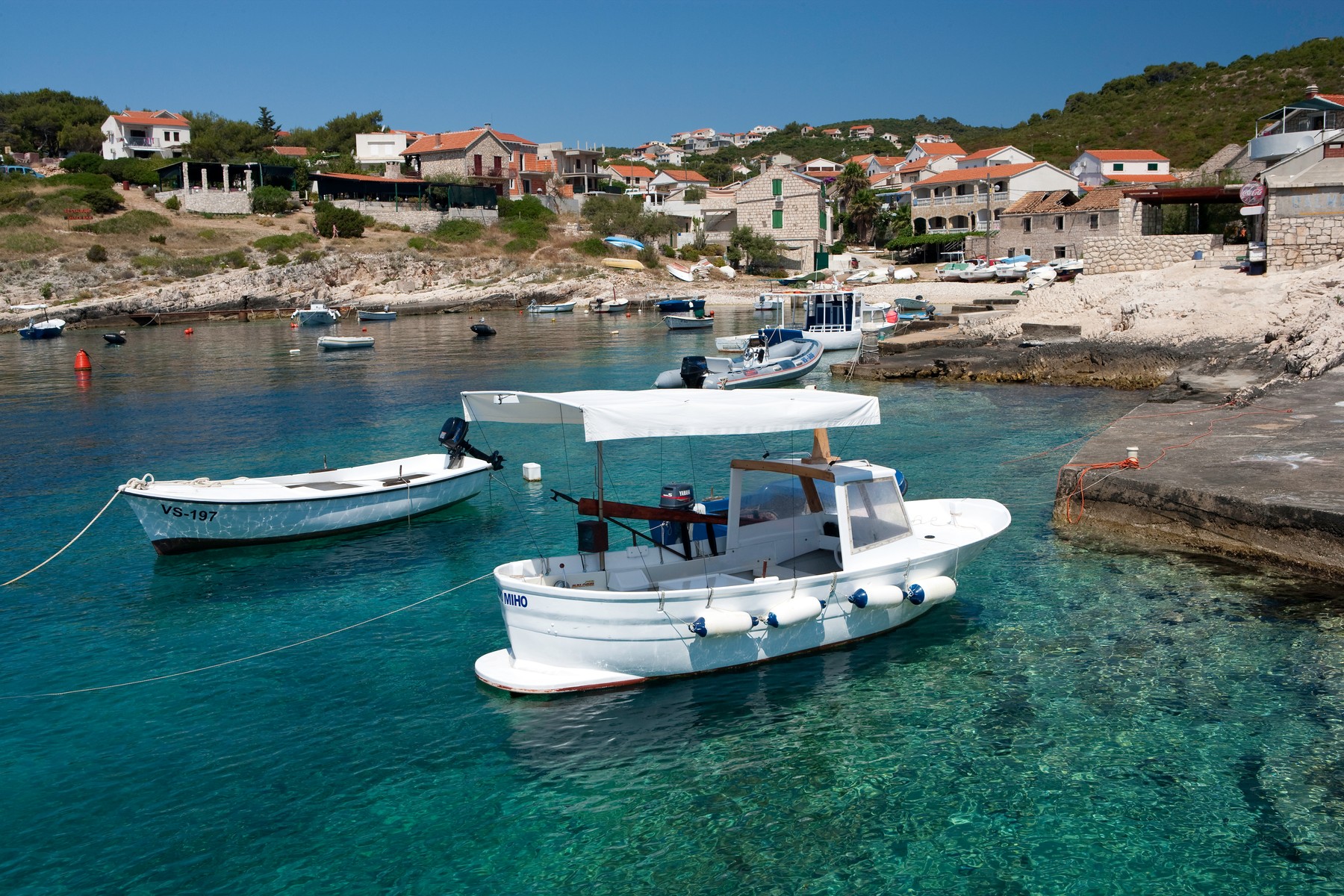 Rukavac village, Vis Island, Croatia, Adriatic Sea, Mediterranean,Image: 207514784, License: Rights-managed, Restrictions: - World Rights, Model Release: yes, Credit line: Franco Banfi / Avalon / Profimedia