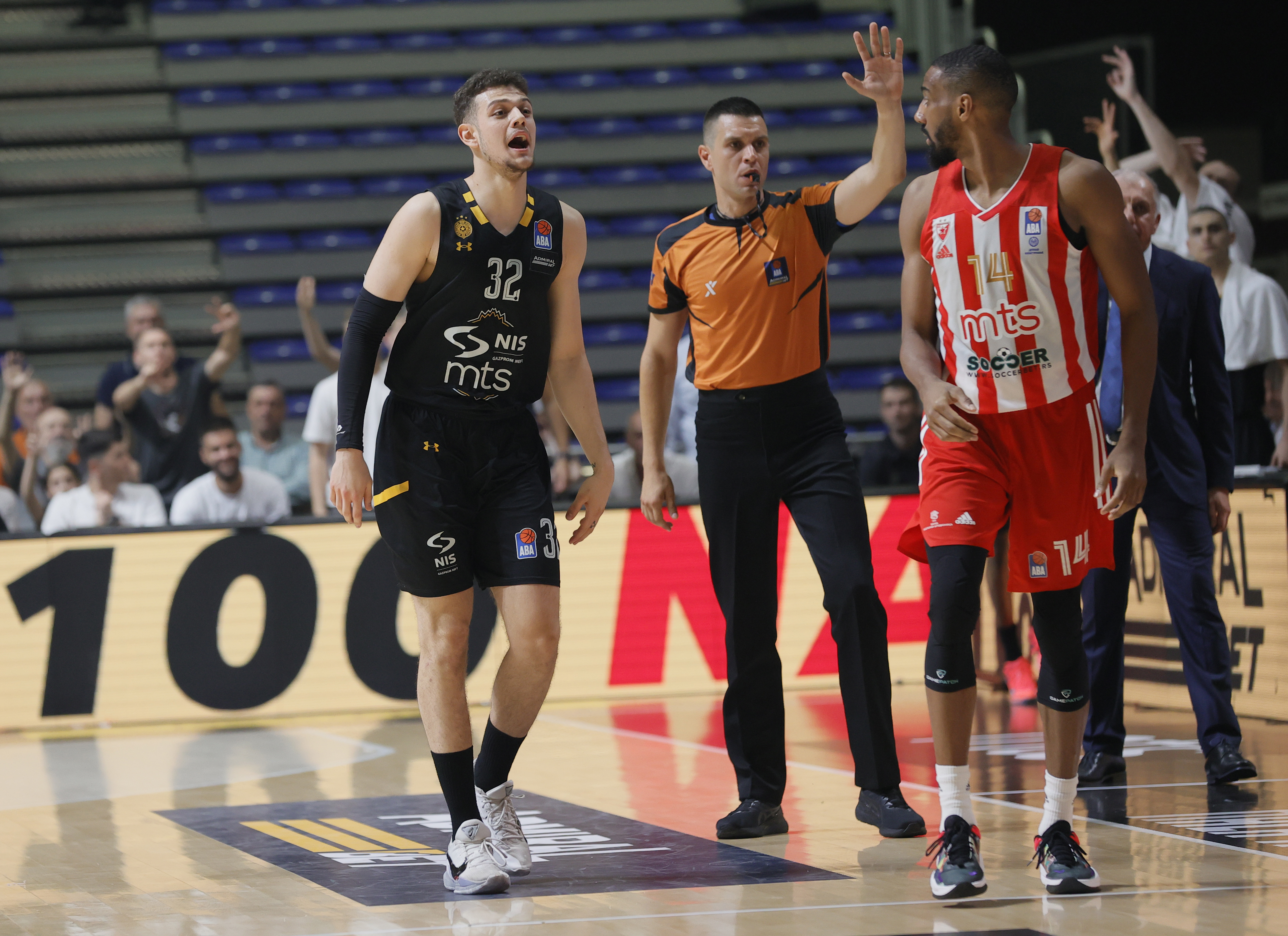 Uros Trifunovic Dejan Radonjic  Partizan -  Crvena Zvezda ABA Liga Beograd, Srbija 3.6.2022.  photo: Pedja Milosavljevic/STARSPORT