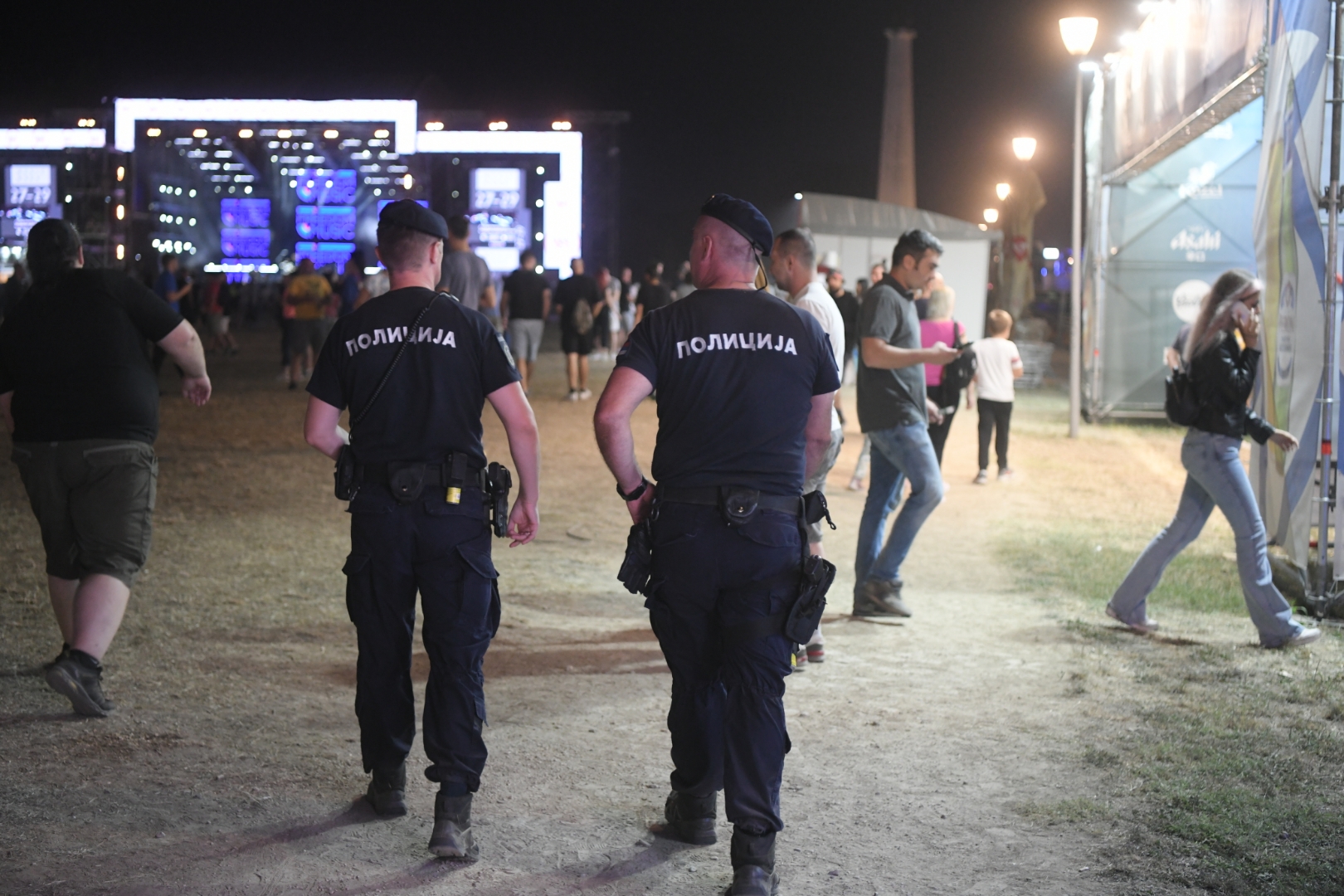 Beograd 19.08.2021. Policija. Drugo veče Beogradskog Bir festa na Ušću, Ušće, Belgrade Beer Fest, Beogradski Bir Fest,  2021, Muzički festival Belgrade Beer fest 2021. Foto: Dragan Mujan/Nova.rs