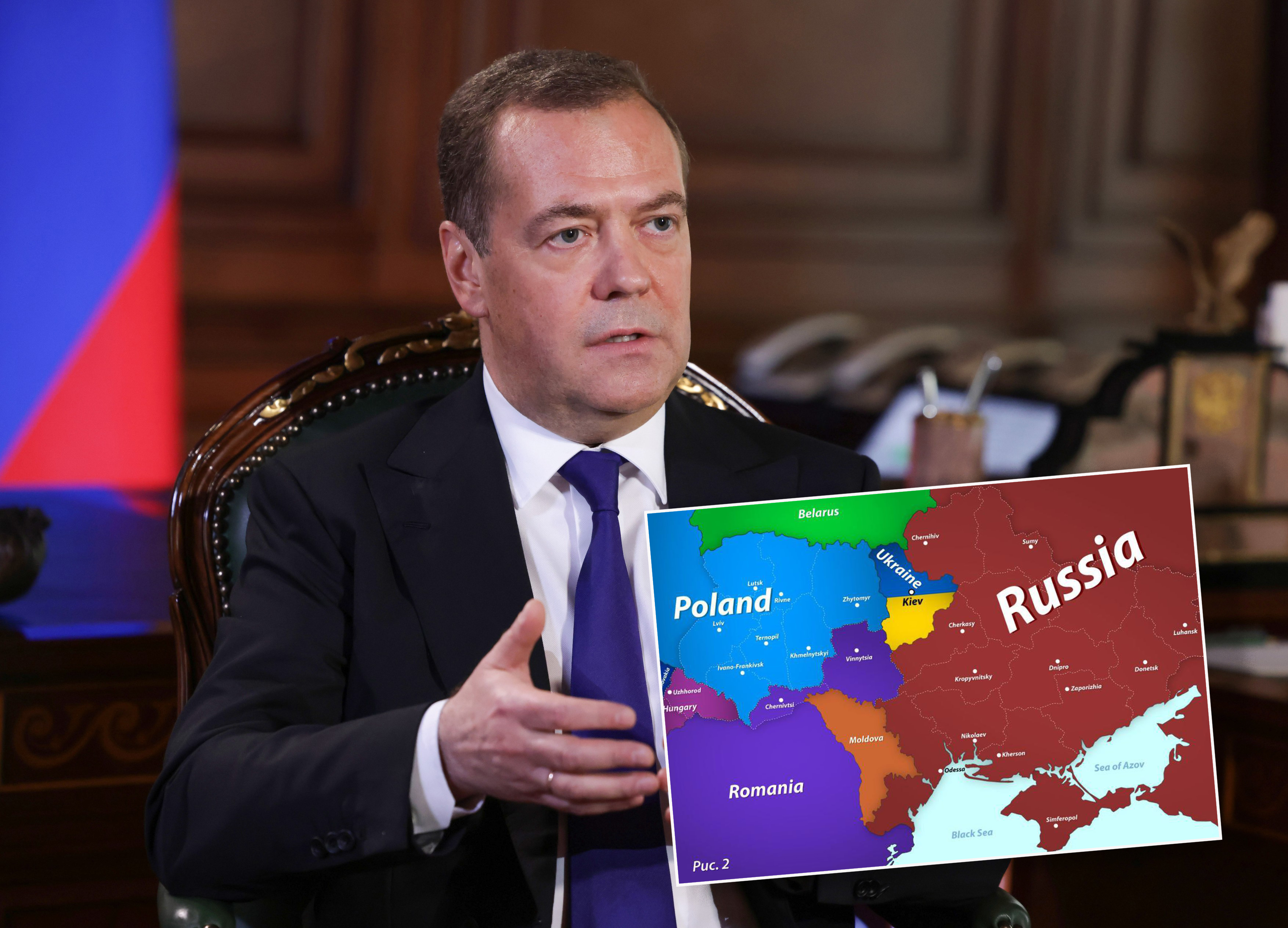 Russia's Security Council Deputy Chairman Medvedev gives interview to Al Jazeera