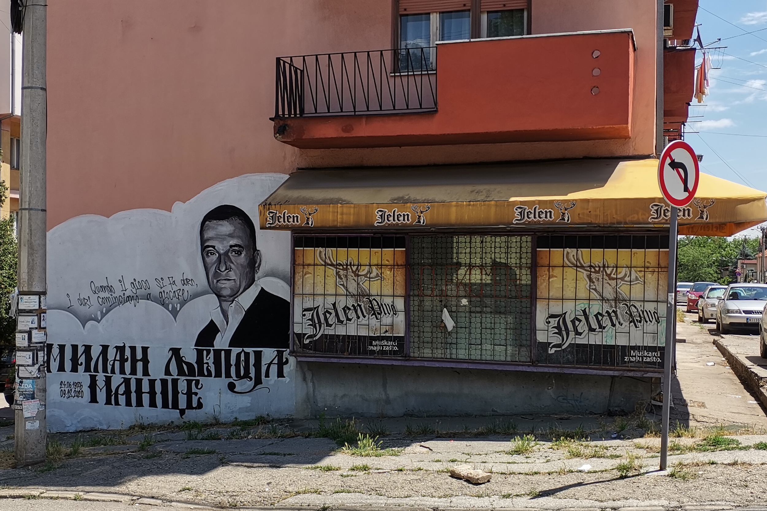 Milan Ljepoja Mance grafit, mural