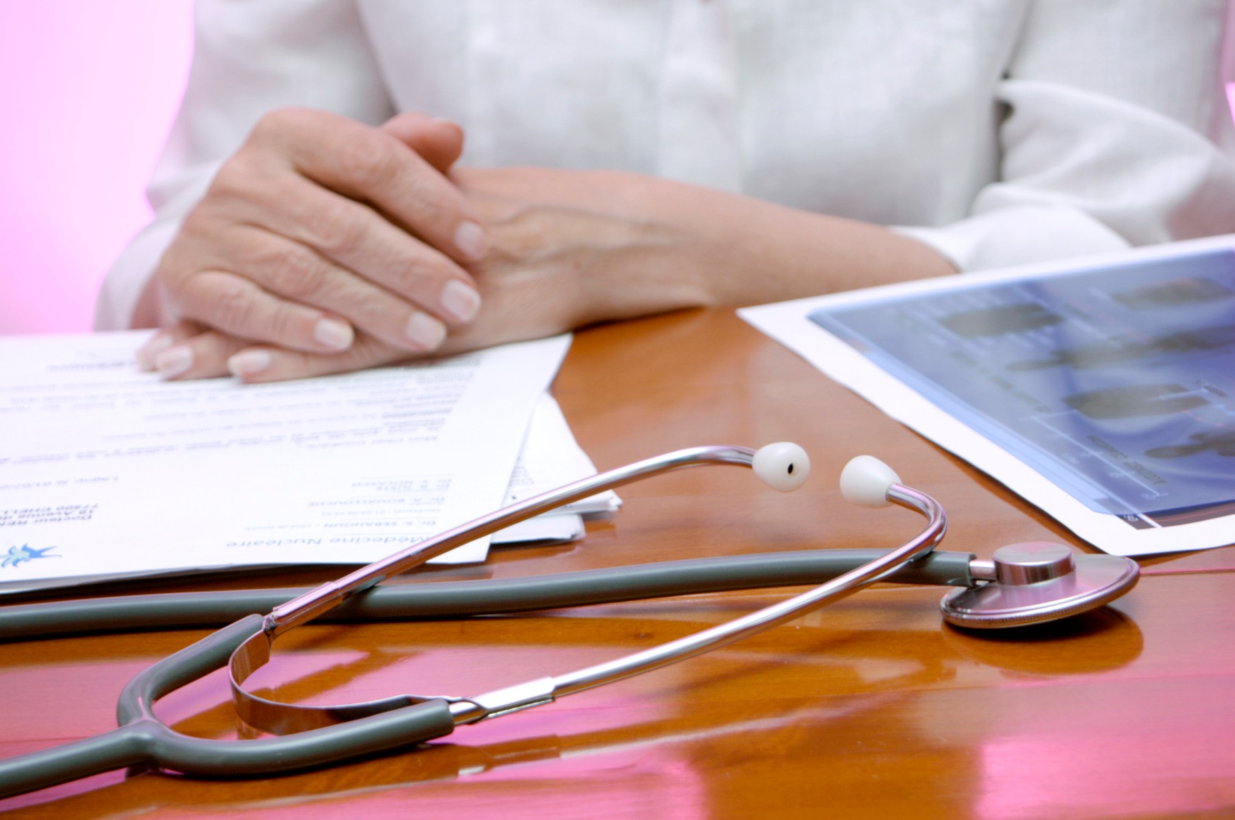 DOCTOR WITH MEDICAL RECORD