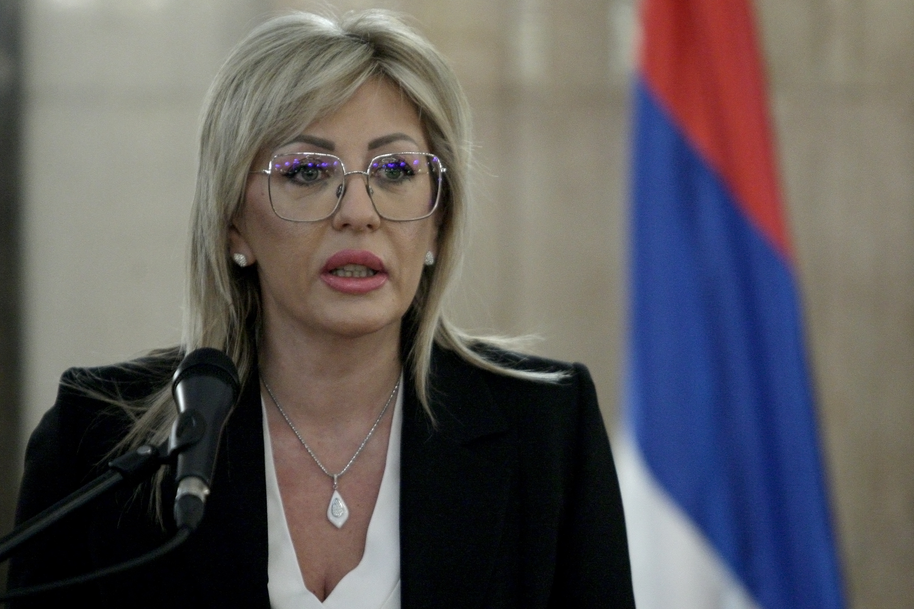 Beograd, 23. decembra 2021 - Ministar za evropske integracije Jadranka Joksimovic prisustvovala je potpisivanju ugovora izmedju Grada Beograda i EBRD-a. FOTO TANJUG/ SAVA RADOVANOVIC/bs