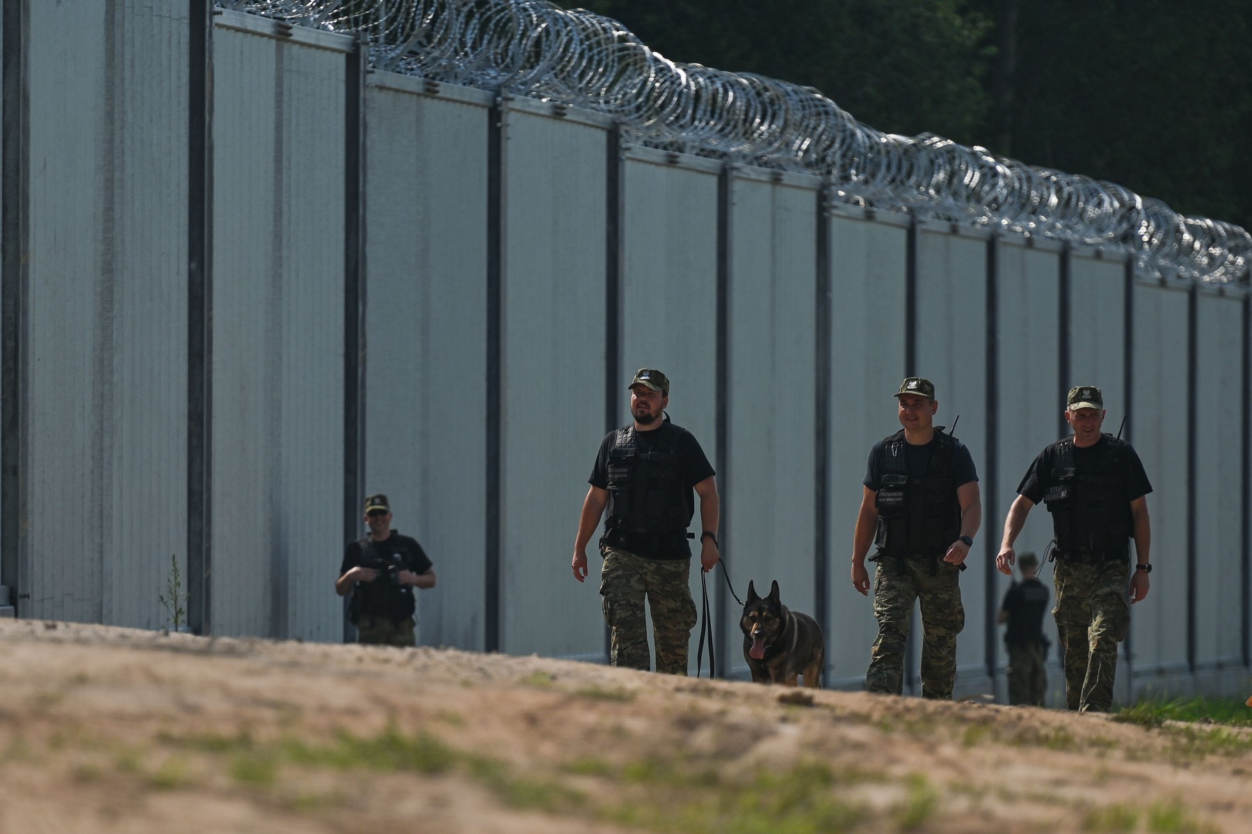 Poland Completes Belarus Border Wall, Kuznica - 30 Jun 2022